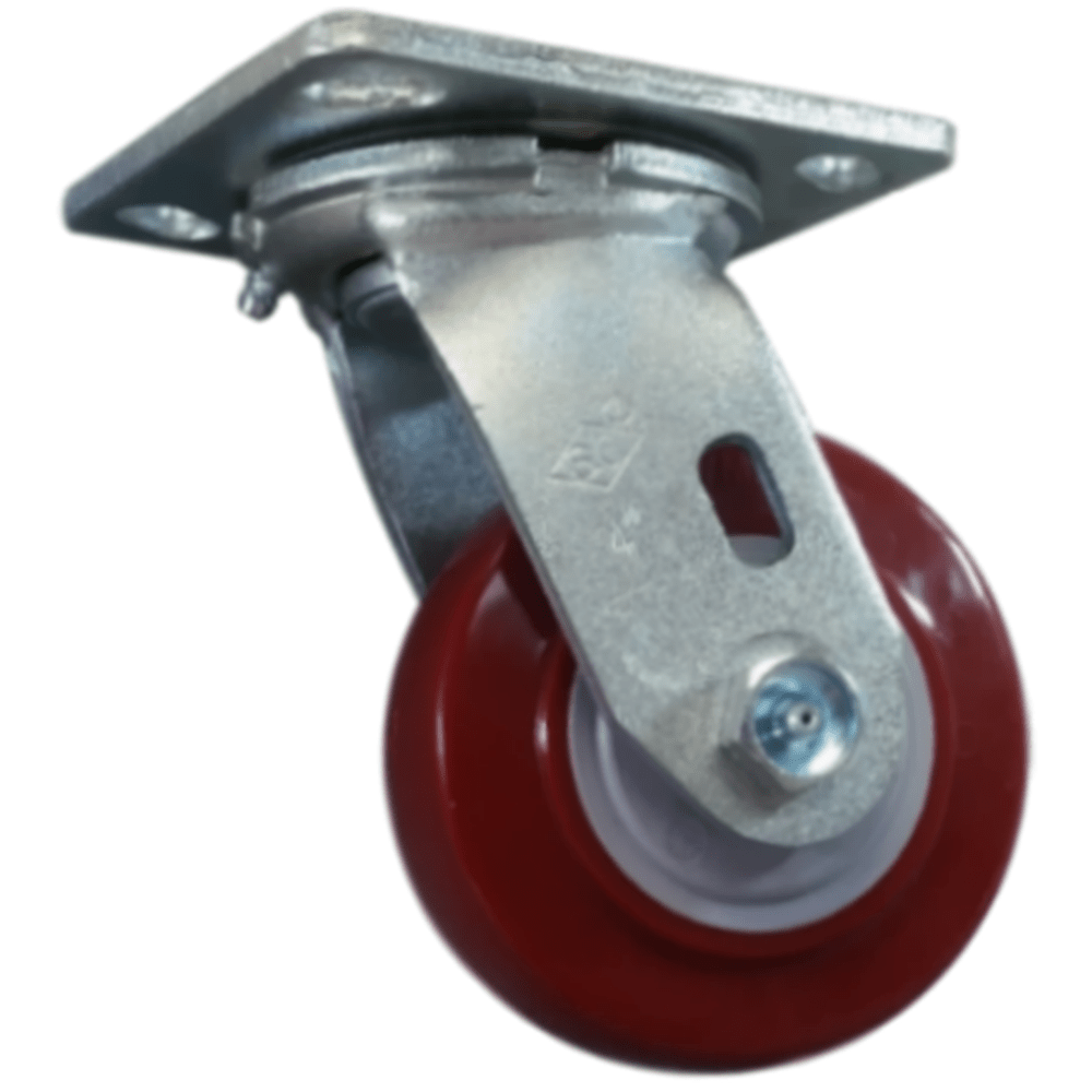 4 x 2 Polymadic Heavy Duty Swivel Caster Wheels - 600 lbs Capacity - Perfect for Industrial Equipment, Furniture, and Workshop Use