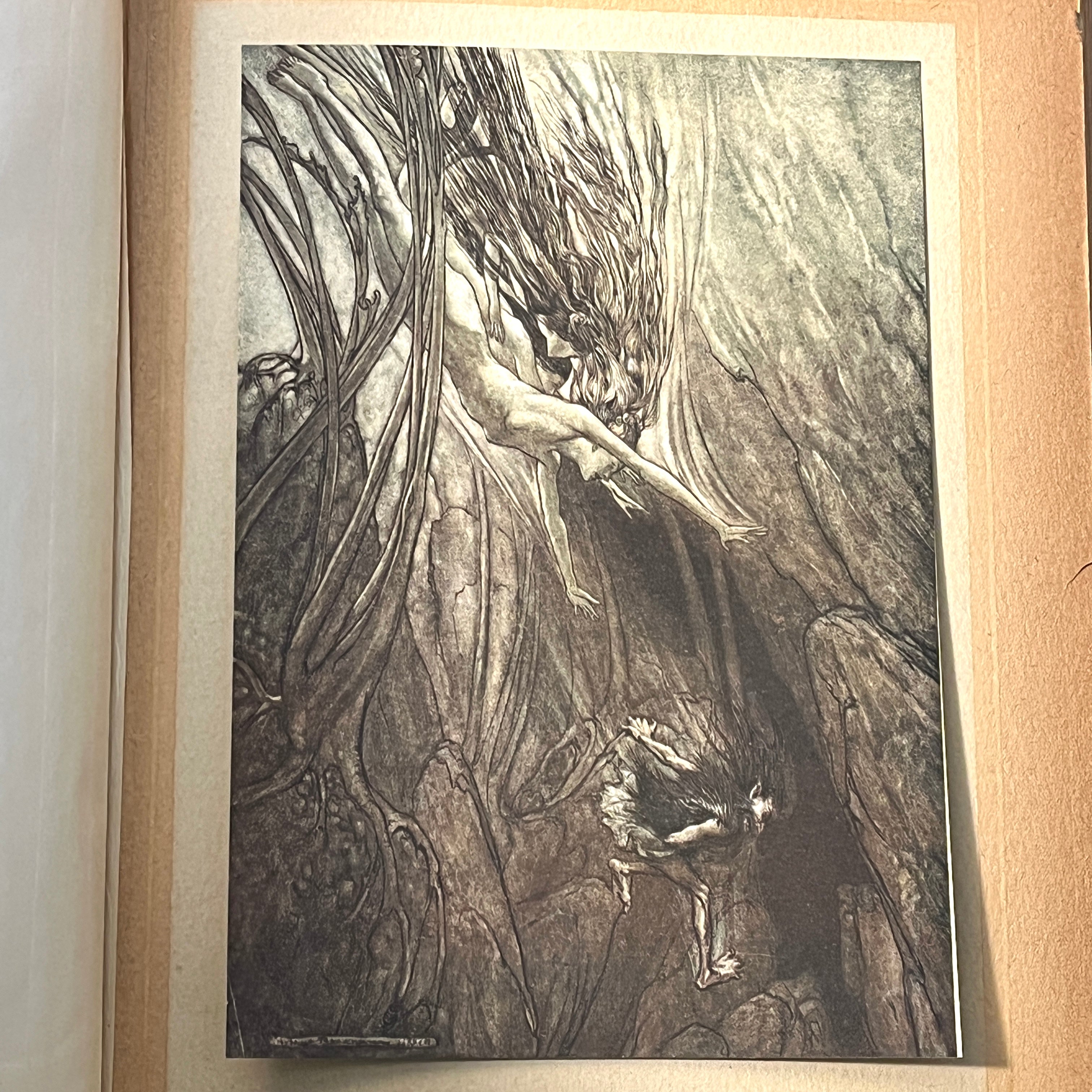 The Rhinegold & The Valkyrie by Richard Wagner - Arthur Rackham Illustrated 1928 Edition | Vintage Opera Book Collection, Perfect for Classical Music Lovers & Book Collectors