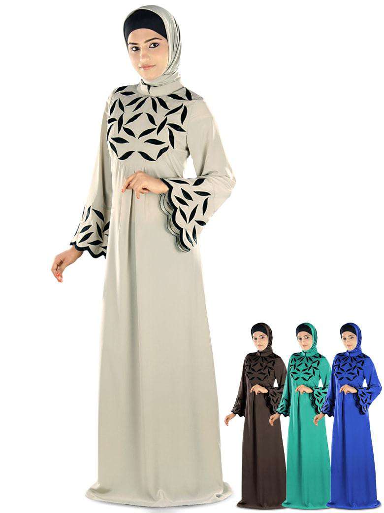Elegant Mahreen Abaya - Modest Islamic Dress for Women - Perfect for Prayer, Eid, and Special Occasions