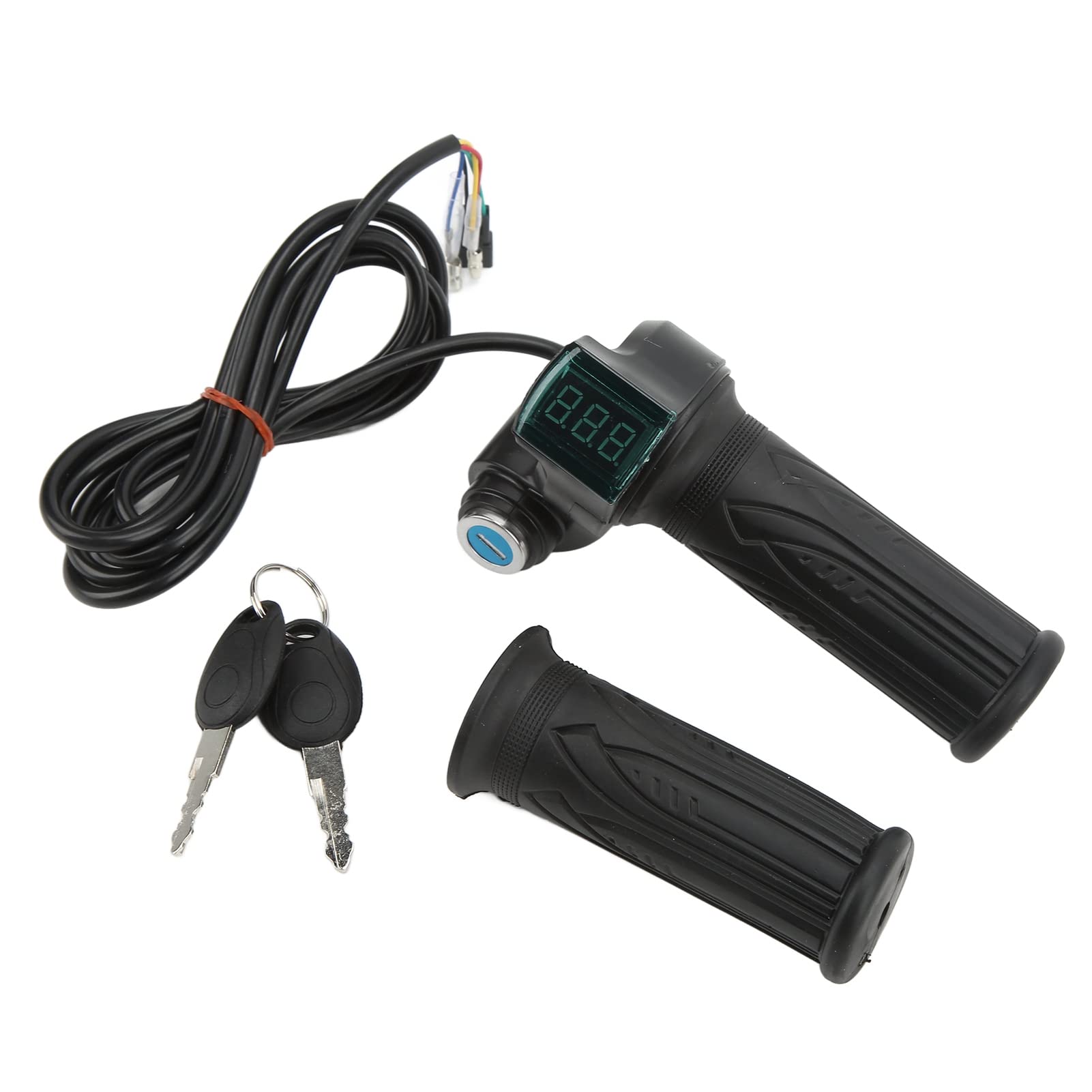 Uxsiya Automatic Throttle Grip for Electric Vehicles (12V-99V) - Durable Plastic, Easy Installation, Real-Time Response - Perfect for E-Bikes, Scooters & Mobility Scooters