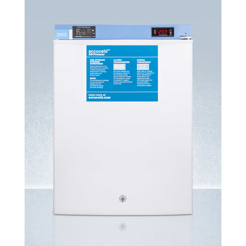 Accucold FS30L7MED2 Compact All Freezer - 3.0 Cu. Ft. Upright Freezer for Home, Garage, or Office - Energy Efficient & Space-Saving Appliance for Frozen Food Storage