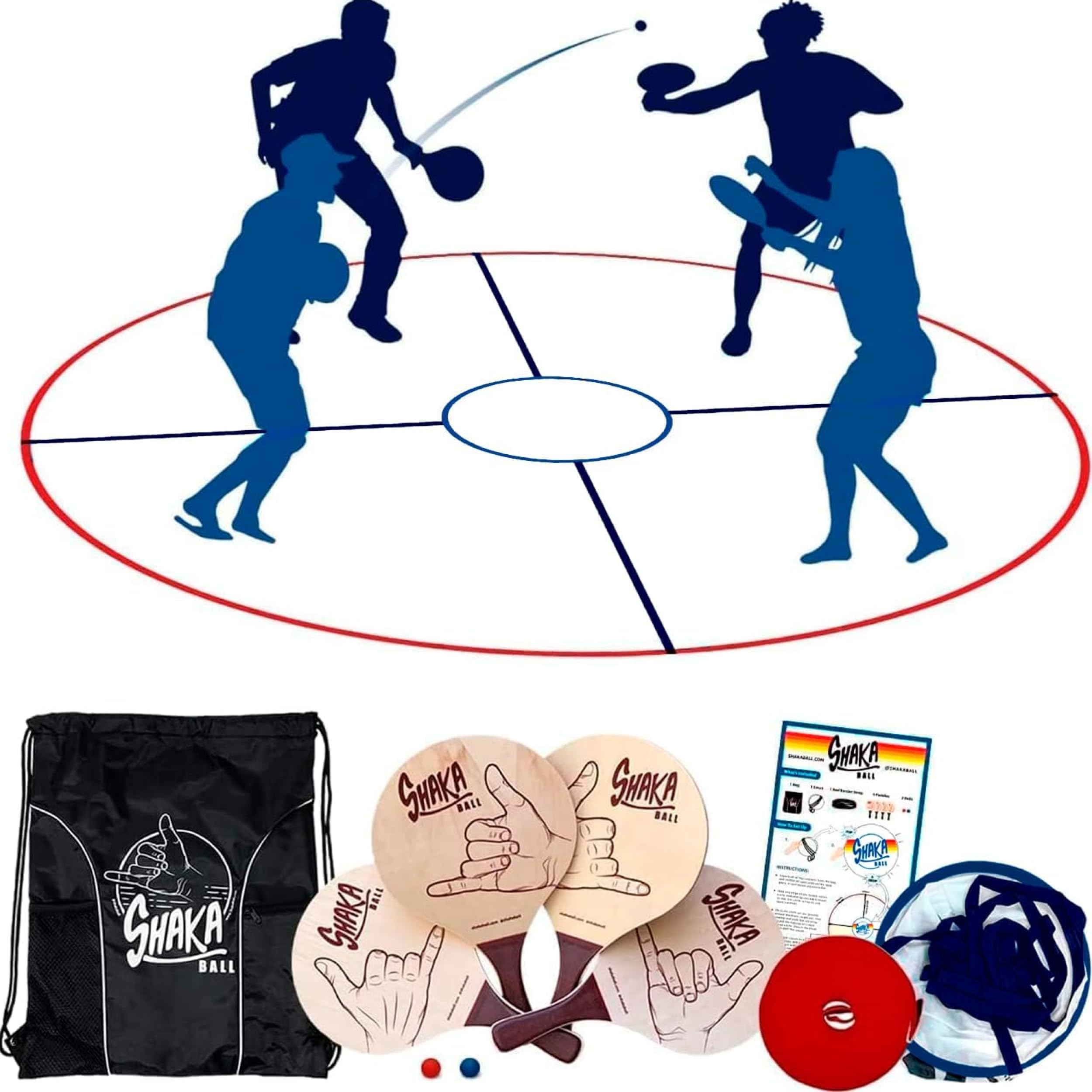 Beach Game Set for Outdoor & Indoor Fun - Family & Kids Lawn, Yard, Tailgate, Park, and Camping Games - Perfect for Beach Parties, Picnics, and Backyard Gatherings