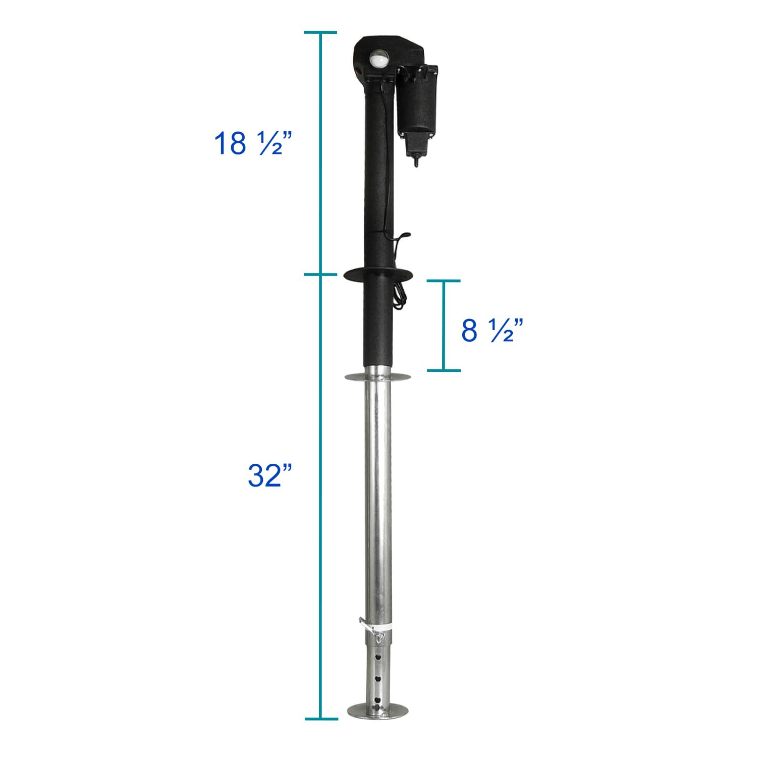 Spec-D Tuning 3500lbs Electric Trailer Jack with LED Lights - 12V DC Power Tongue Jack for RV, Camper, Boat & Cargo Trailers - 18