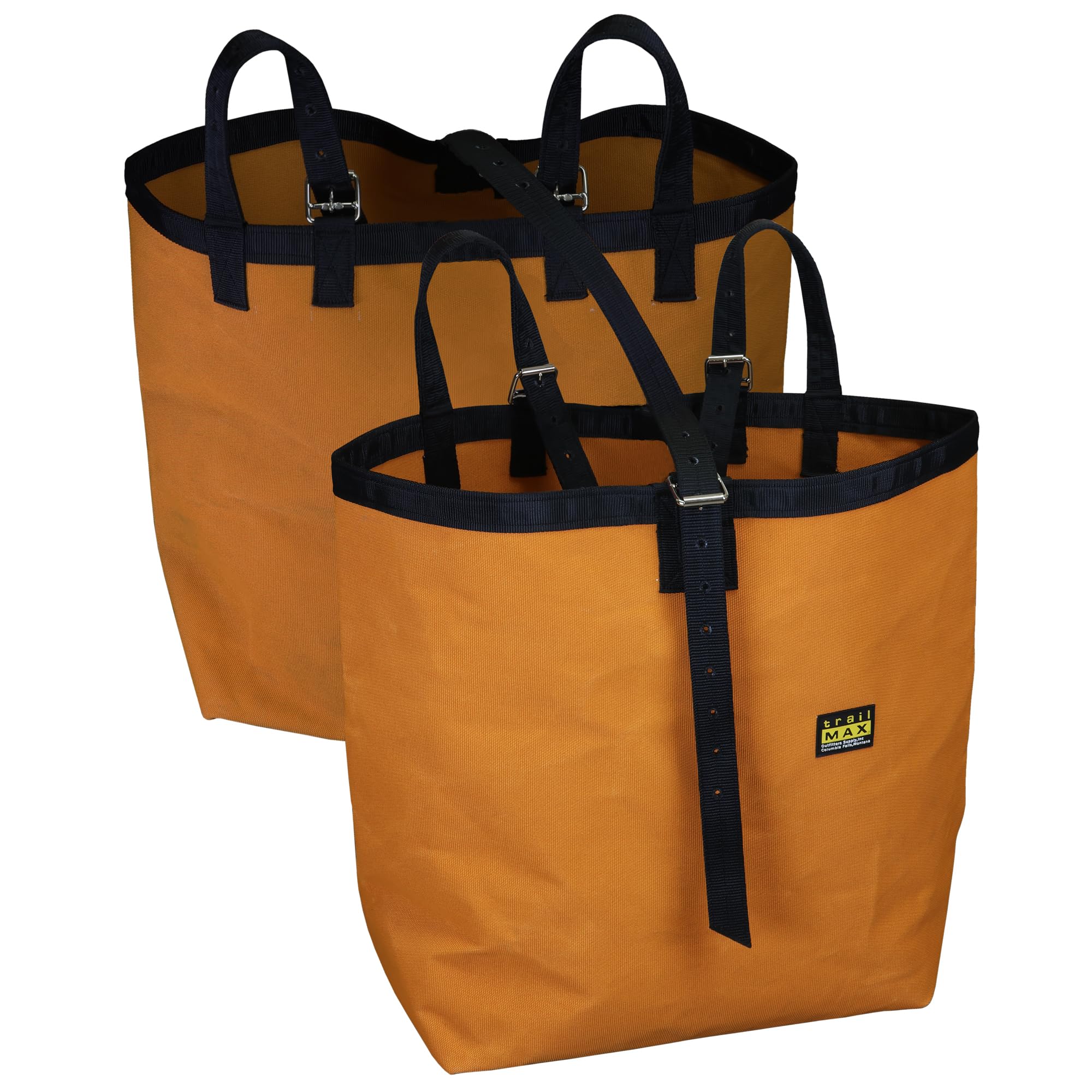 TrailMax Heavy Duty Iron Cloth Pack Bags for Horses & Mules - Durable Nylon Straps & Reinforcement - Perfect for Backpacking, Hunting & Outdoor Adventures (Pair)