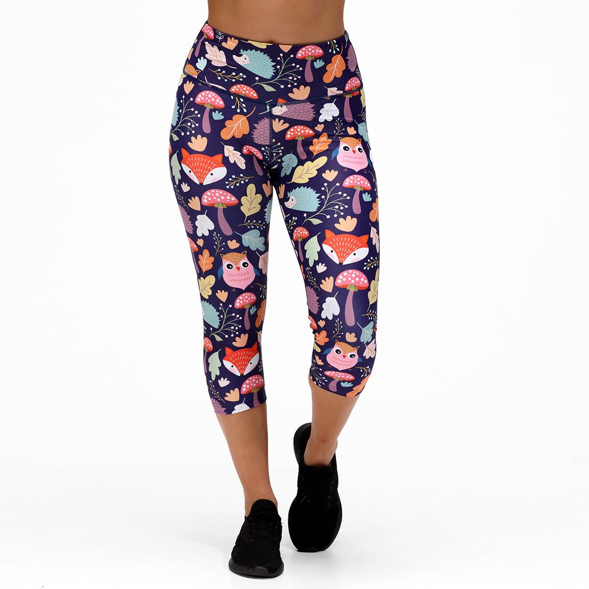 Forest Friends Capri Pants for Women - Comfortable & Stylish Yoga Pants for Workout, Lounge & Everyday Wear