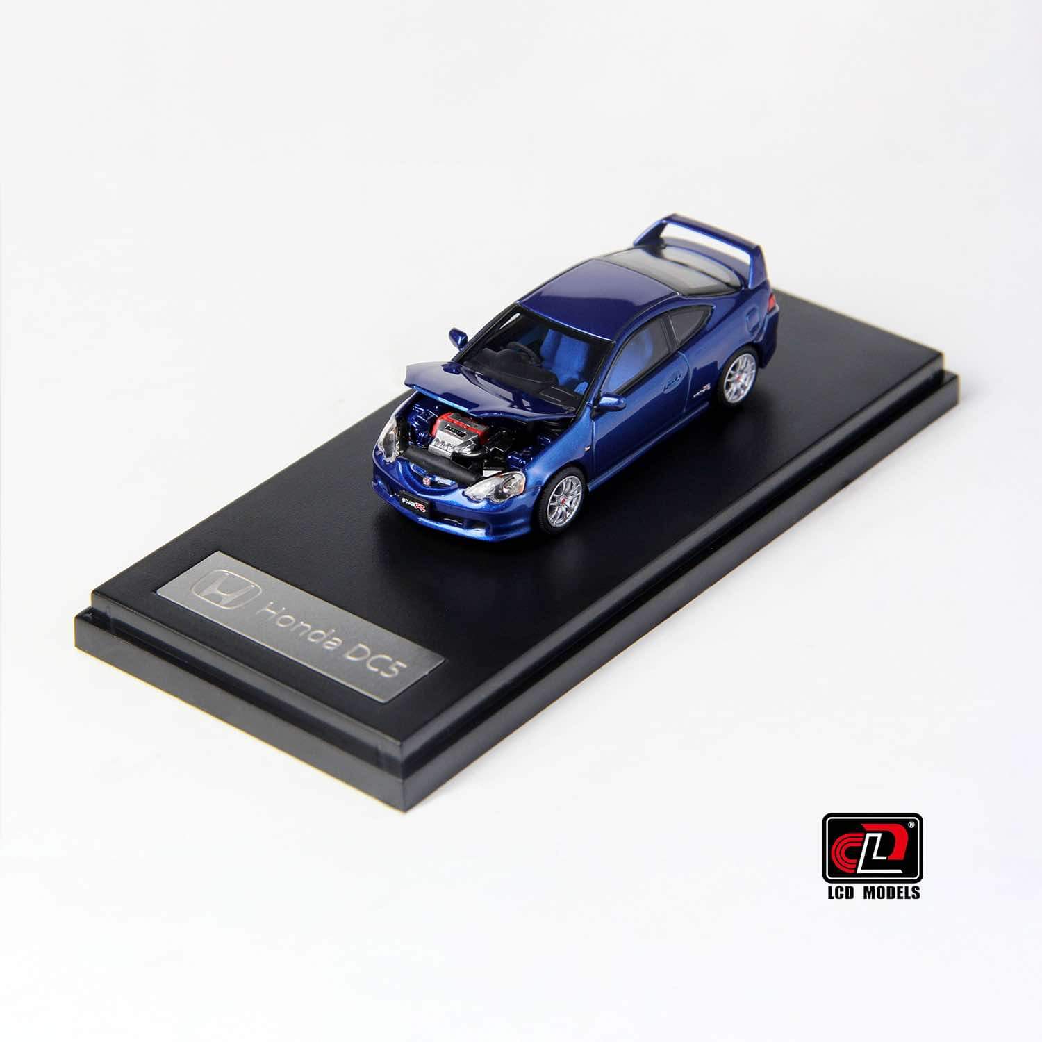 1:64 Scale LCD Honda Integra Type R (DC5) Diecast Model Car - Blue Collectible Toy for Car Enthusiasts | Perfect for Display, Gifts, and Racing Collections