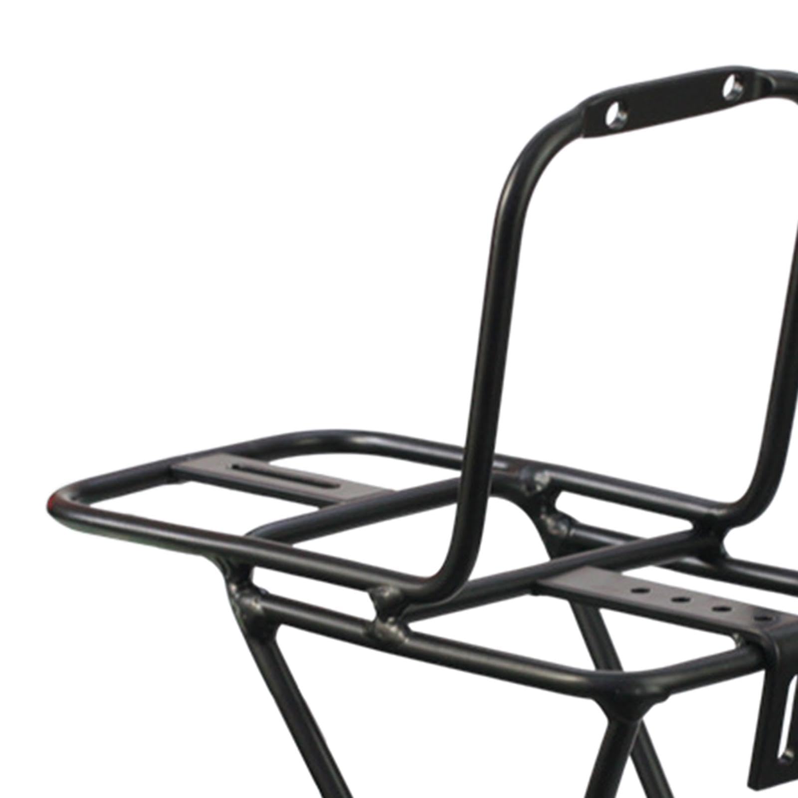 Lightweight Metal Bike Front Carrier Rack with Cargo Pannier Bag - Durable Bicycle Luggage Shelf for Cycling, Commuting & Outdoor Adventures
