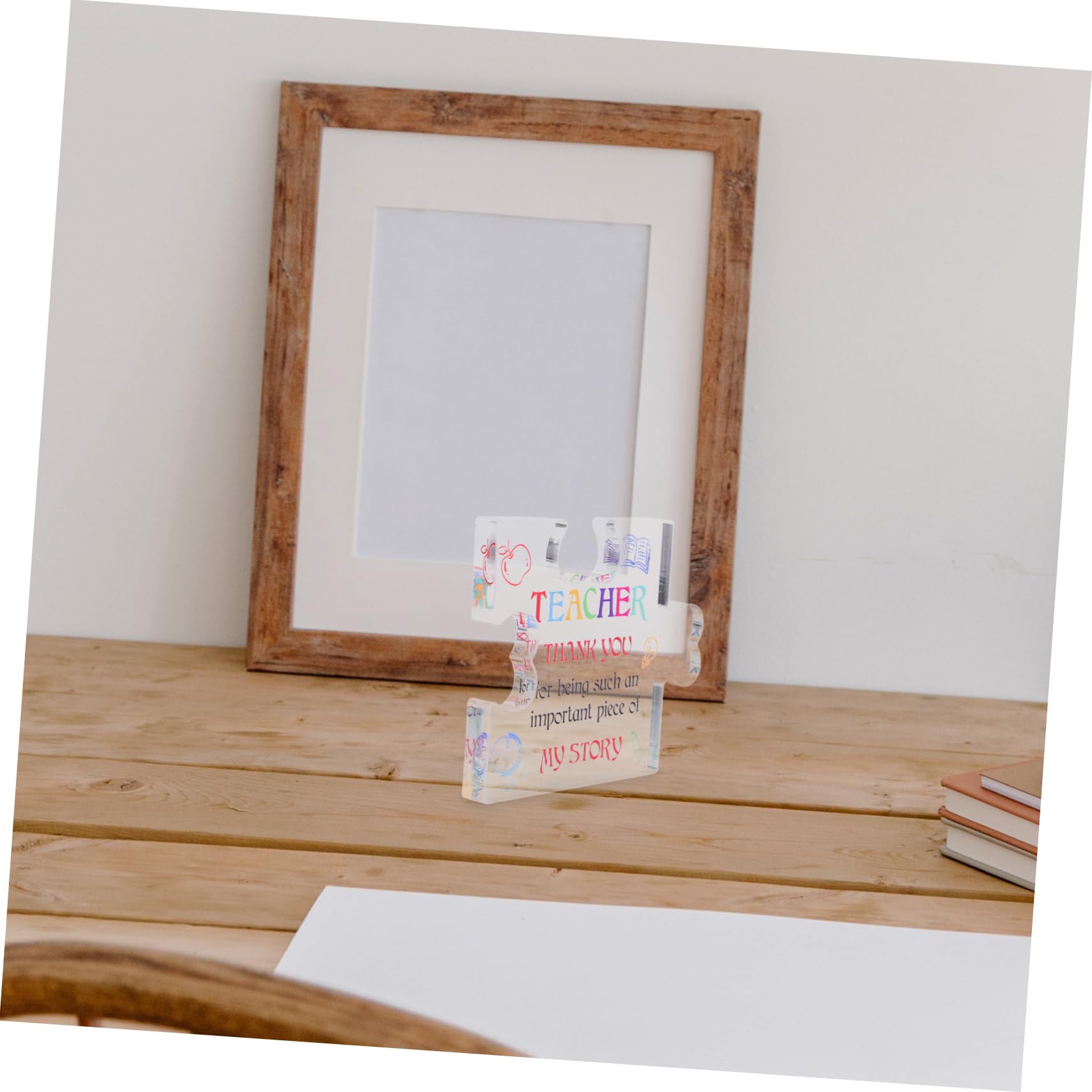 COHEALI Thank You Desk Sign - Elegant Acrylic Office Decor for Teachers, Coworkers & Appreciation Gifts - Perfect for Classrooms, Workstations & Home Offices