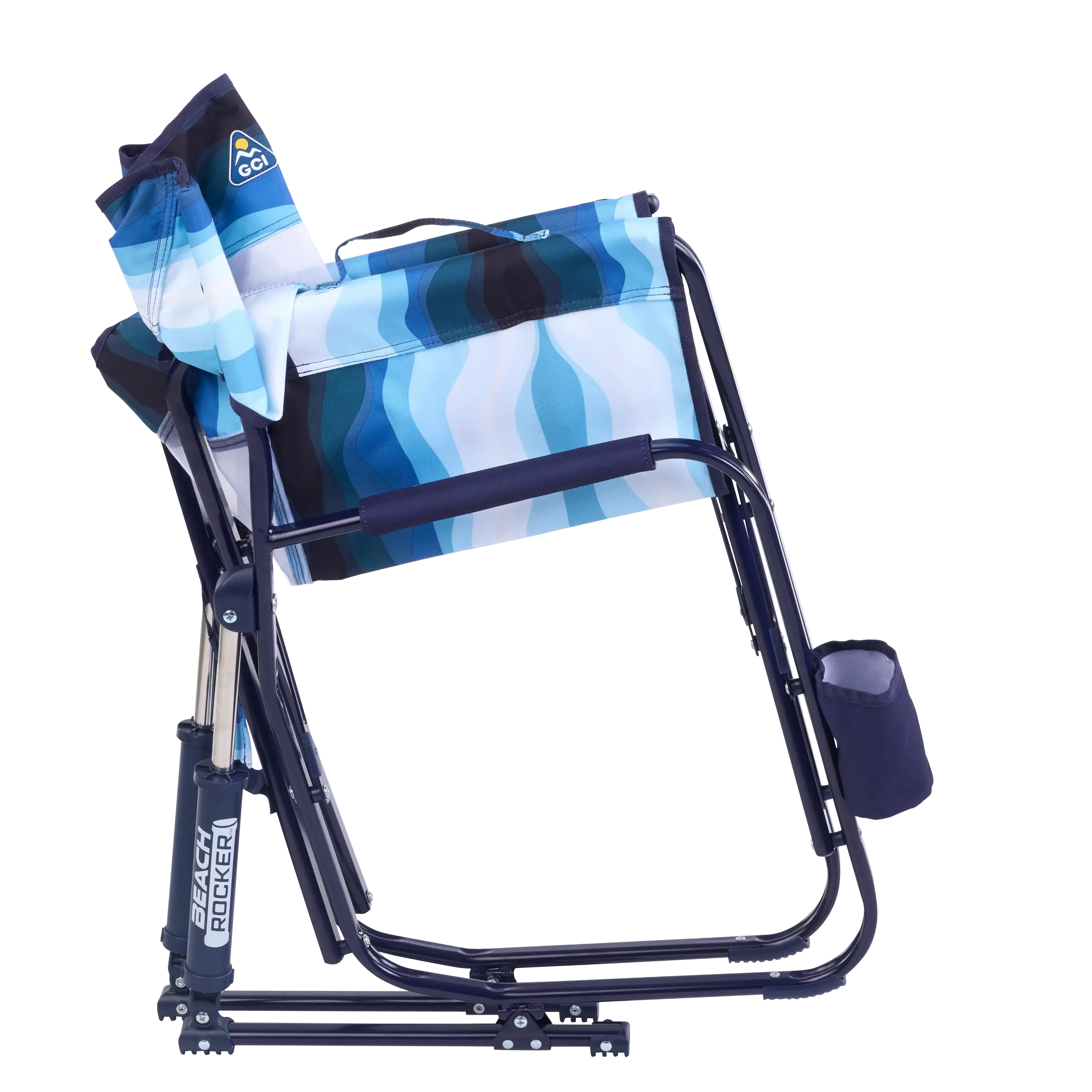 Premium Folding Beach Rocker Chair - Portable & Lightweight for Outdoor Relaxation at Beach, Pool, Camping, and Backyard