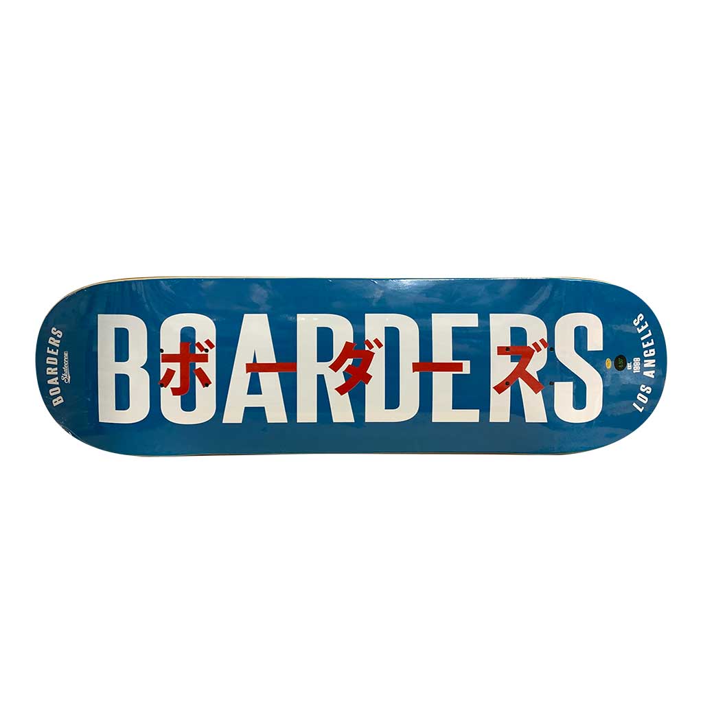 Boarders JPN Bold Skateboard Deck - Blue/White/Red | High-Performance Skateboard for Street & Park Riding | Durable Maple Wood Construction