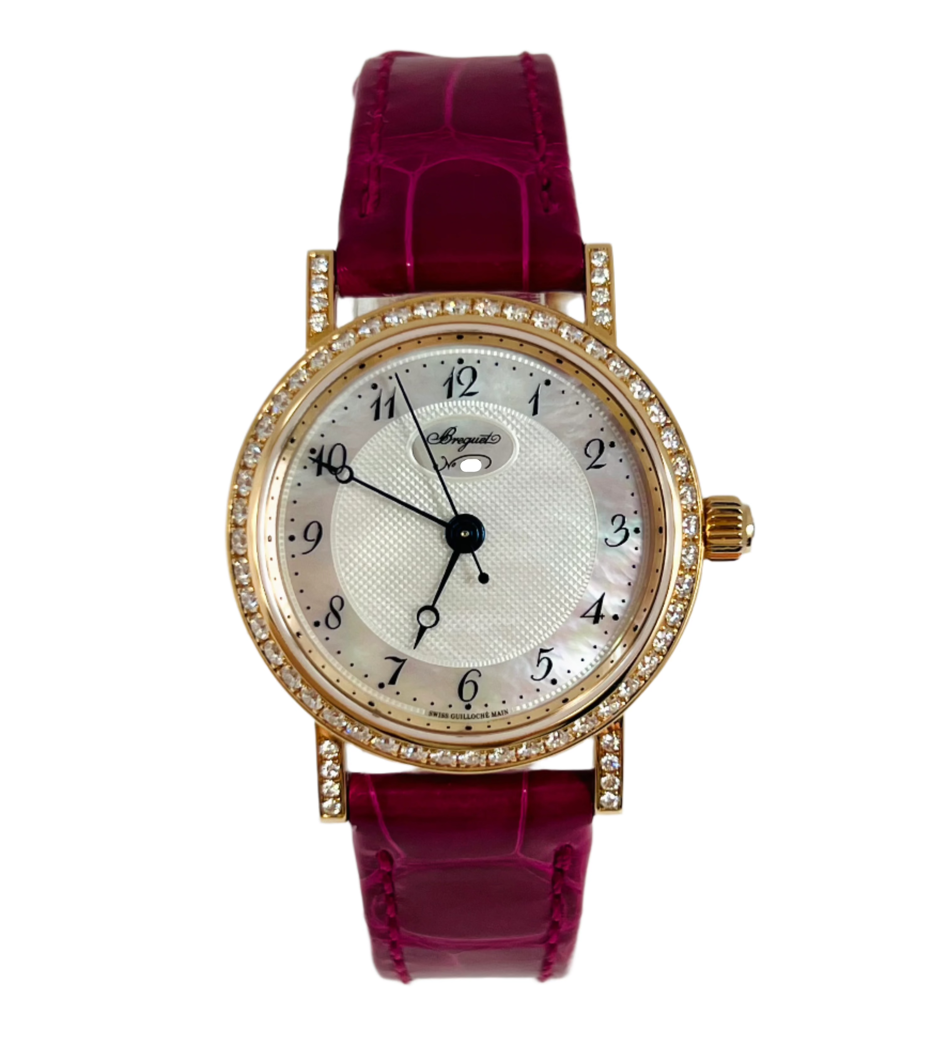 Breguet Classique 18K Rose Gold Diamond Ladies Watch - Luxury Women's Timepiece for Formal Events & Special Occasions