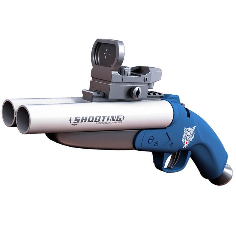 S686 Sawed Off Dart Blaster with Ejecting Shells - Foam Dart Gun for Nerf Battles, Outdoor Play & Cosplay