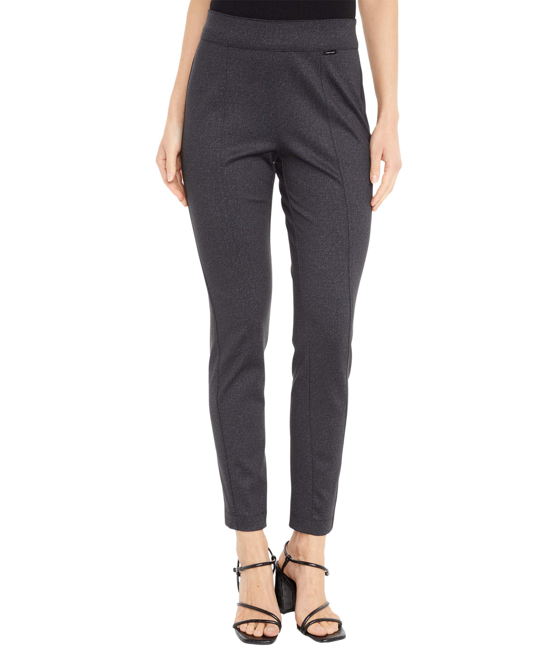 Anne Klein Melange Twill Leggings for Women - Comfortable Stretchy High Waist Yoga Pants - Perfect for Workout, Lounge & Everyday Wear