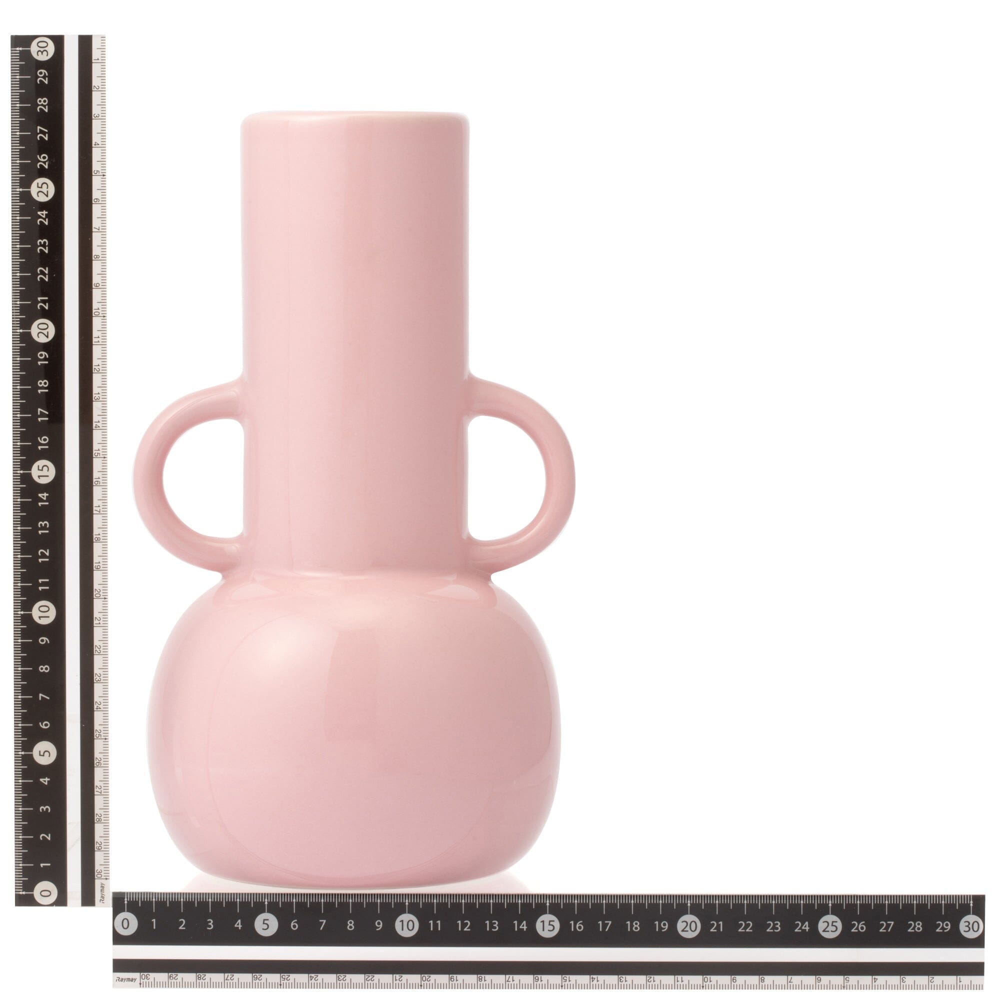 Large Pink Ceramic Pop Flower Vase - Modern Home Decor for Living Room, Bedroom & Office Centerpiece
