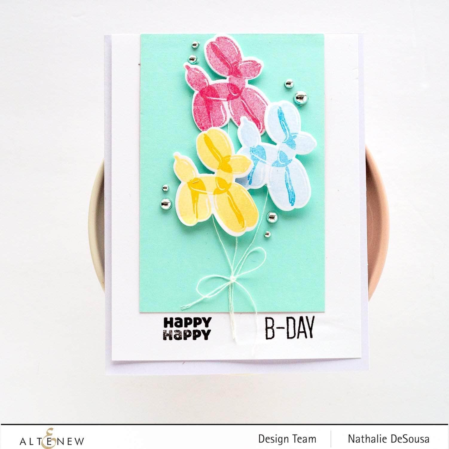 Mini Delight Happy Birthday Stamp & Die Set for Card Making - Perfect for DIY Greeting Cards, Scrapbooking & Paper Crafts