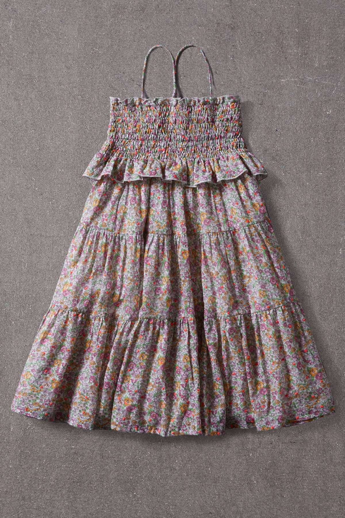 Nellystella Lola Girls Floral Dress - Spring Bouquet Print, Size 2 | Cute Spring & Summer Outfit for Toddler Girls | Perfect for Easter, Birthday Parties & Family Photos