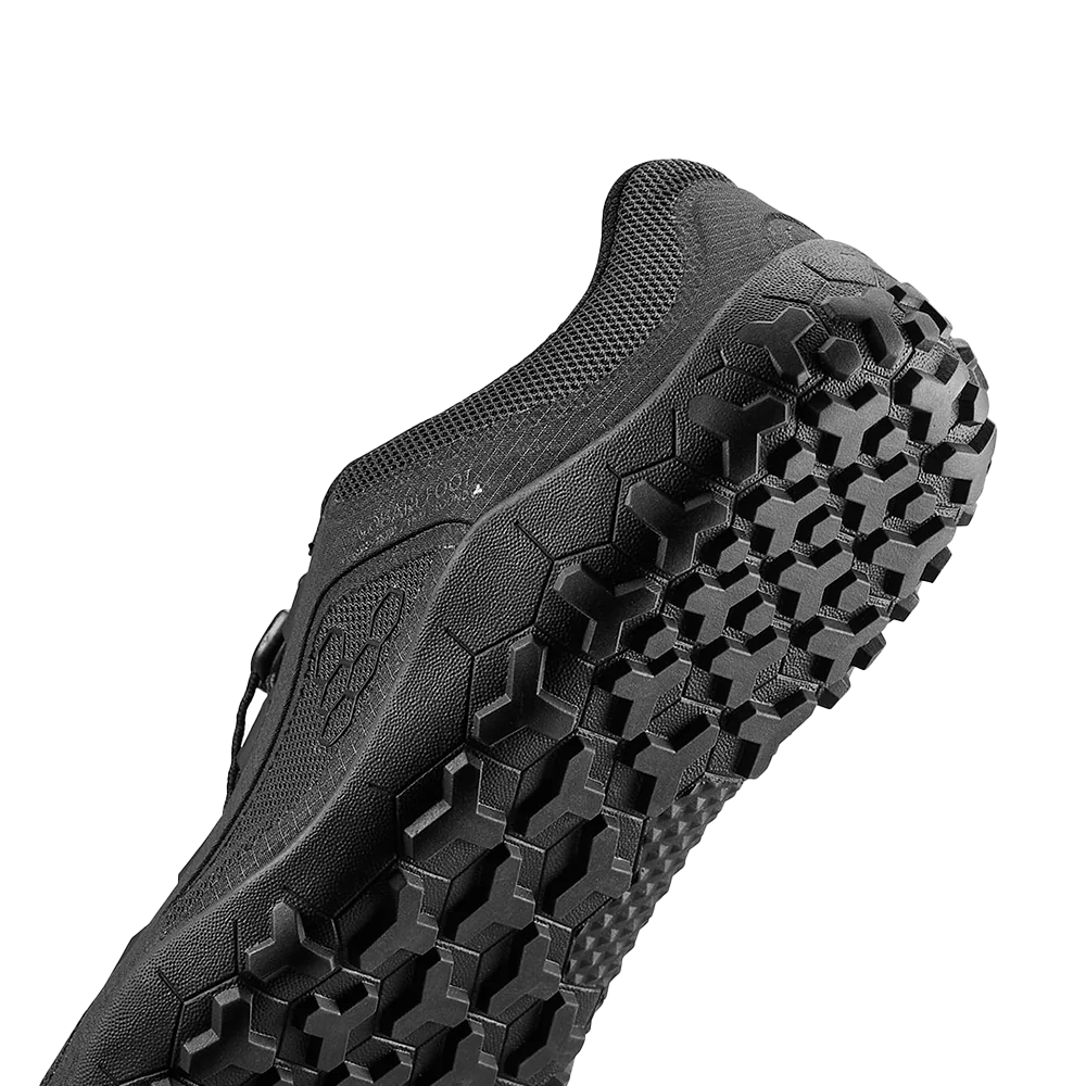 Vivobarefoot Primus Trail FG 3.5 Men's Barefoot Shoes - Obsidian Color | Lightweight & Flexible Hiking Footwear for Outdoor Adventures & Trail Running
