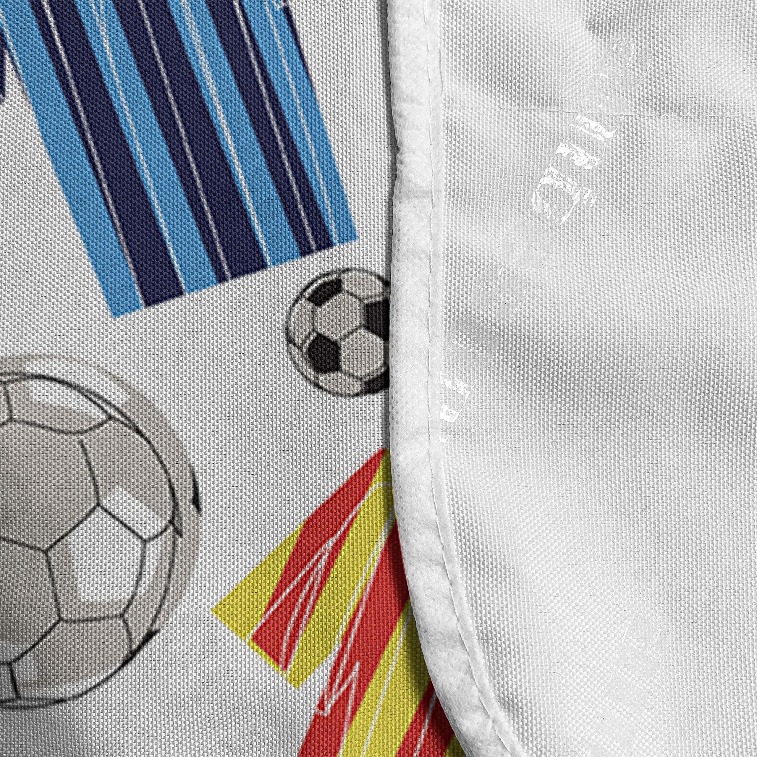 Ambesonne Soccer Themed Microwave Cover - Waterproof Kitchen Organizer with Pockets, 36