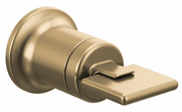 Allaria Single Handle Wall Mount Bathroom Faucet Knob - Brilliance Luxe Gold HK5867 GL Brizo | Perfect for Modern Bathroom Renovation & Spa-Style Upgrades
