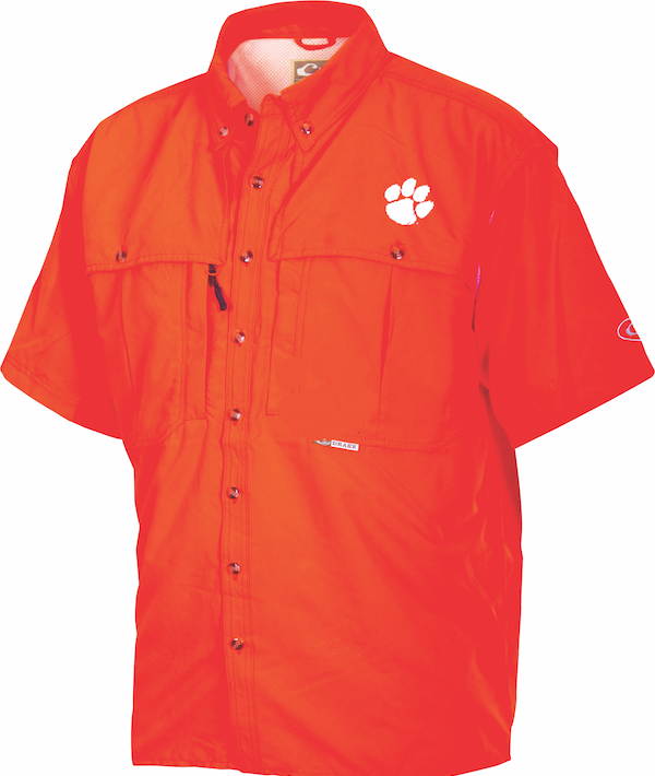 Clemson Wingshooter's Short Sleeve Shirt - Lightweight Hunting & Outdoor Performance Top for Men - Perfect for Bird Hunting, Shooting Sports & Casual Wear