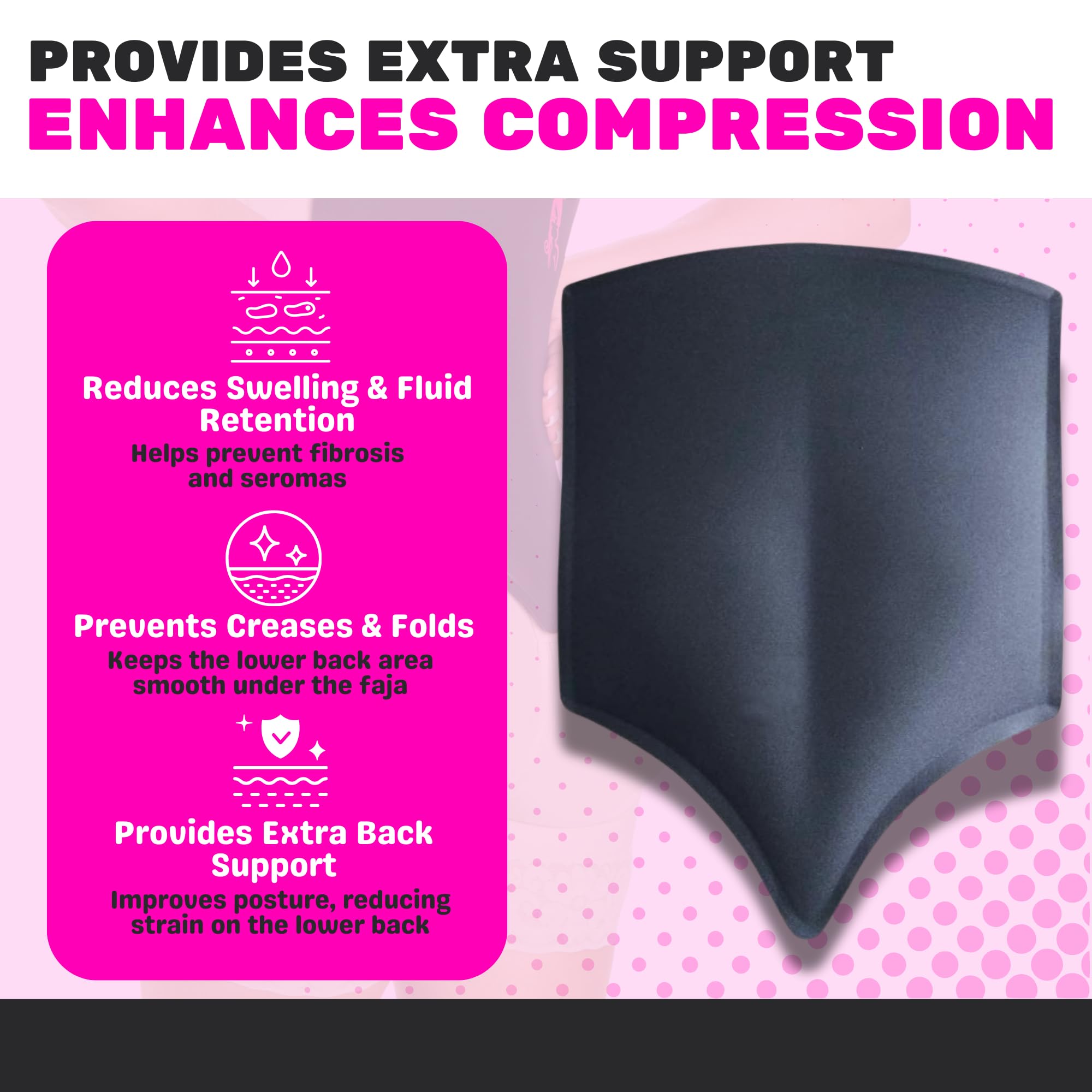 Post Surgery BBL Pillow for Butt - Comfortable Booty Pillow After Brazilian Butt Lift Surgery, Post-Surgery Supplies Kit with Butt-Shaped Cushion - Perfect for Sitting Comfort After BBL Surgery, Travel & Recovery