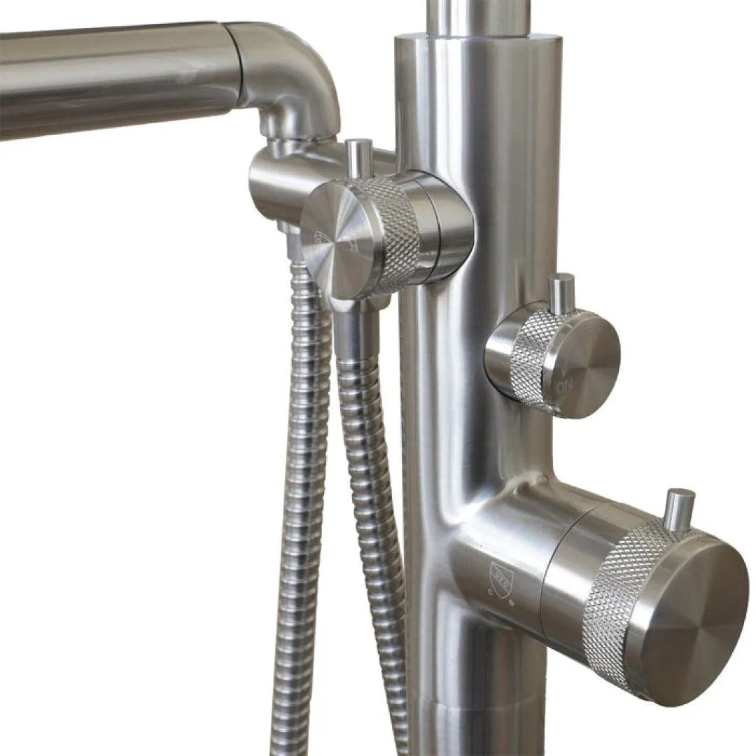 B72200 Bathtub Faucet - Durable Brass Bathroom Faucet with Anti-Slip Handle for Home & Hotel Use