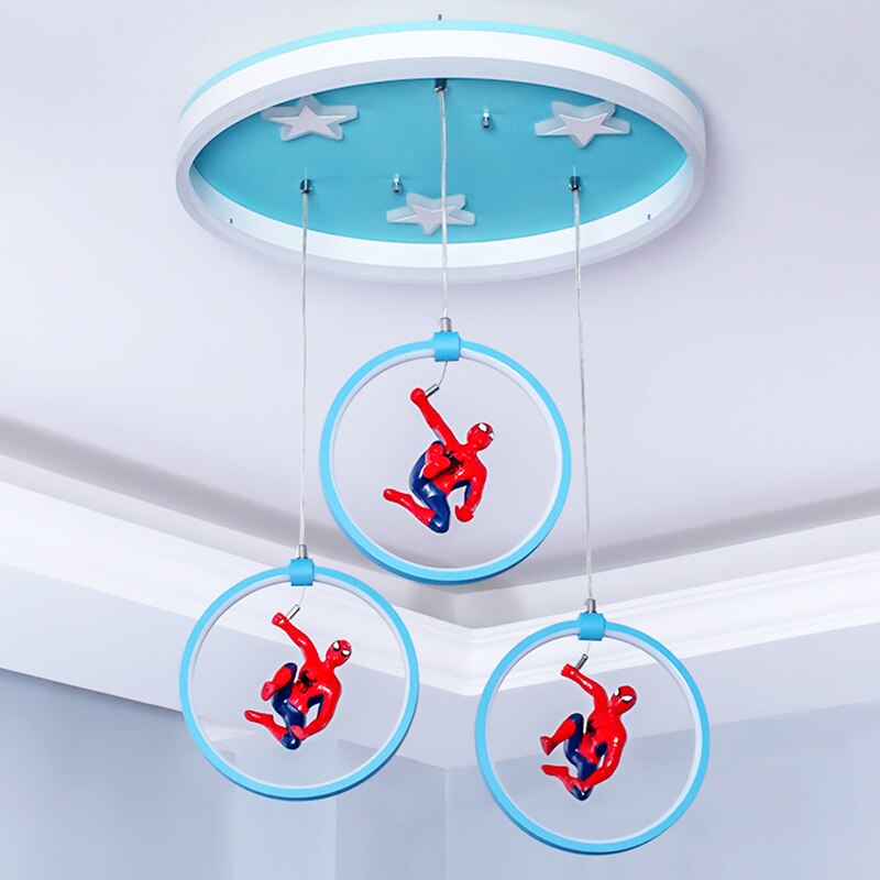 Spider-Man Superhero Ceiling Light - Kids Room Decor, Nursery Lighting for Boys & Girls - Perfect for Bedroom, Playroom, and Themed Birthday Parties