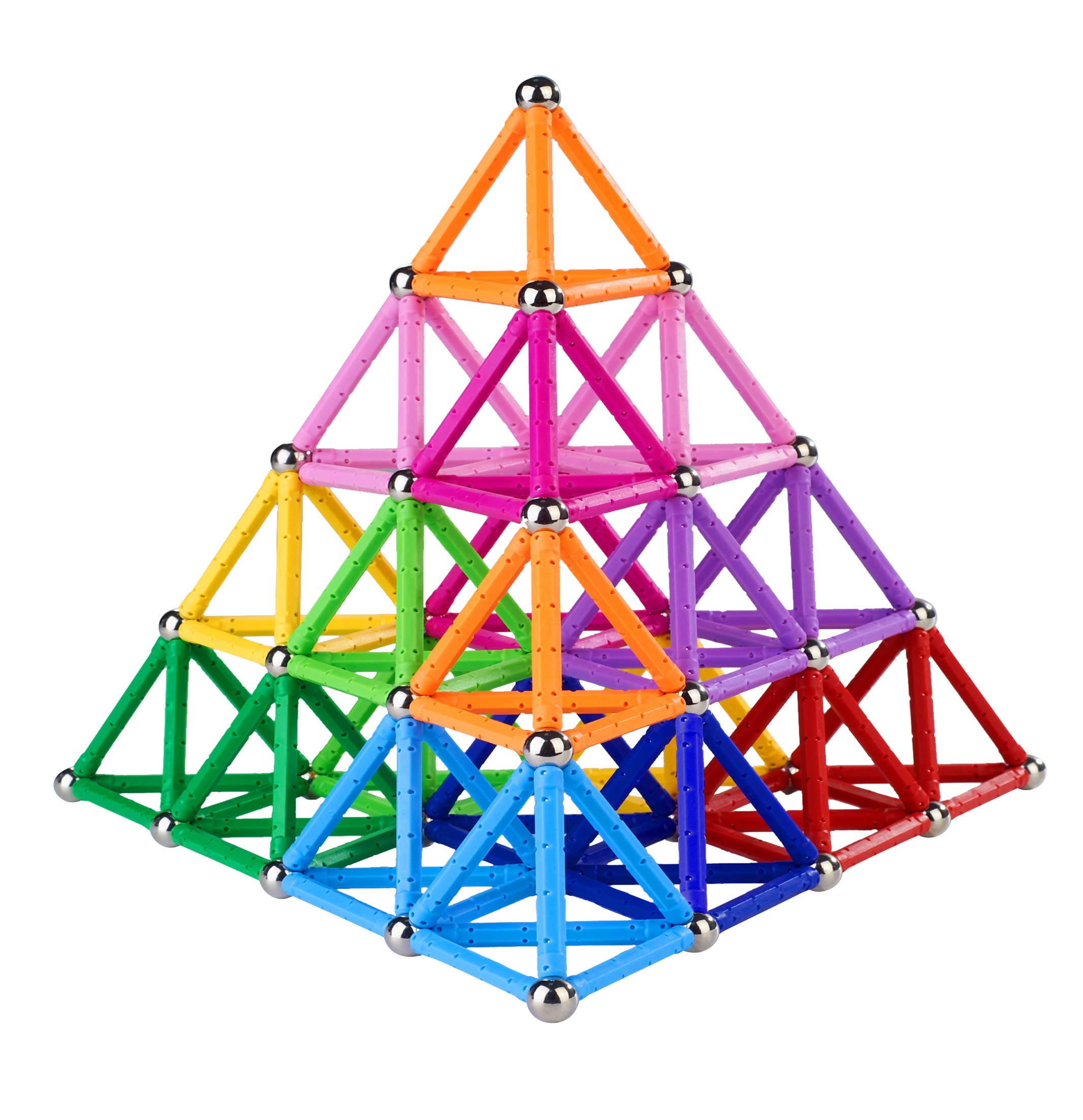 204 Pcs Magnetic Building Sticks & Blocks STEM Educational Toys for Kids & Adults - 2.3