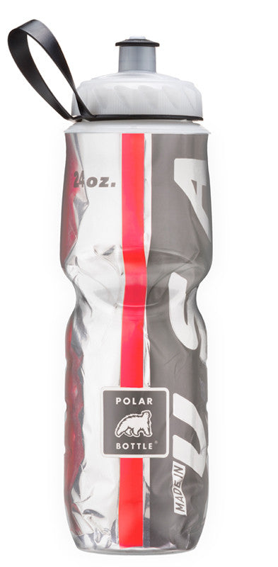 Polar Bottle Team Sport 24oz (710mL) Insulated Water Bottle - BPA Free, Leak Proof, Durable for Cycling, Running, Gym & Outdoor Activities