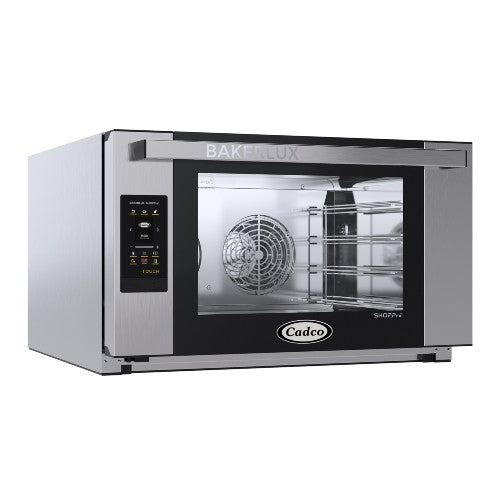 Cadco XAFT 04FS TD Bakerlux TOUCH Heavy Duty Commercial Convection Oven with Digital Controls & Humidity - Full Size Commercial Kitchen Equipment for Bakeries, Restaurants & Catering Services