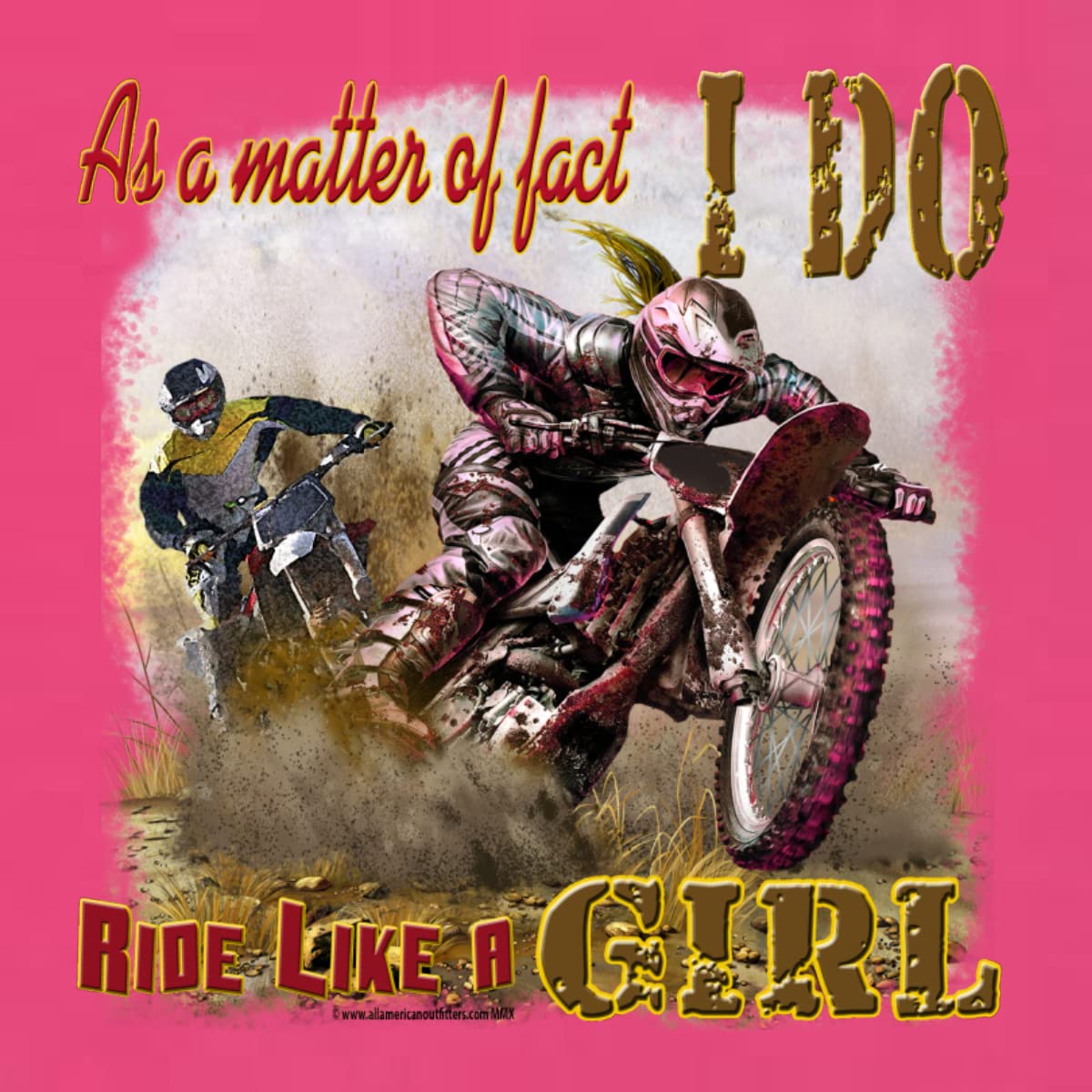 Biker Girl Tank Top - 'I Do Ride Like A Girl' Graphic Racerback Shirt for Women - Perfect for Motorcycle Riding, Car Shows & Casual Streetwear