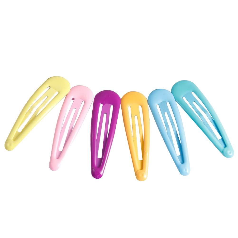20-Piece Multicolor Stylish Tic Tac Hair Pins with Glossy Finish - Shining Hair Clips for Kids, Girls & Women (Random Colors) - Perfect for School, Parties & Daily Hairstyles