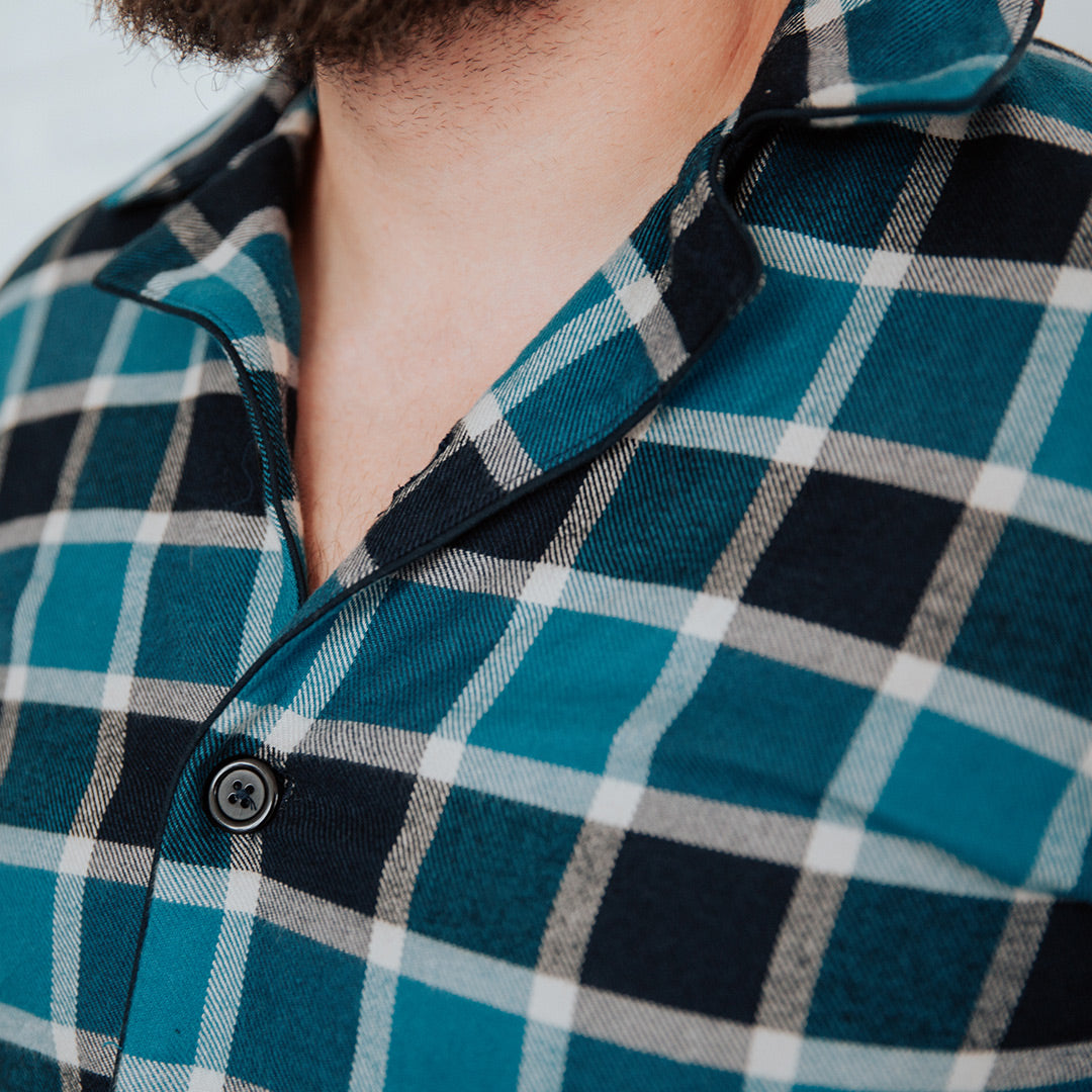 Plaid Button Down Shirt for Men - Stylish Casual & Office Wear - Comfortable Flannel Shirt for Fall & Winter - Perfect for Outdoor Activities and Layering
