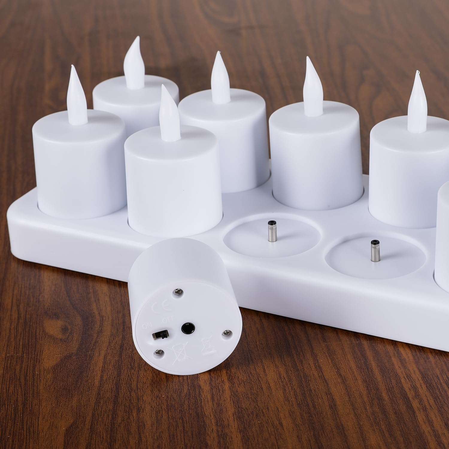 Rechargeable LED Tea Light Candles with Remote Timer - 24 Pack Flameless Battery Operated Candles for Romantic Home Decor, Wedding Centerpieces, Christmas Decorations, Restaurants & Party Ambiance Lighting