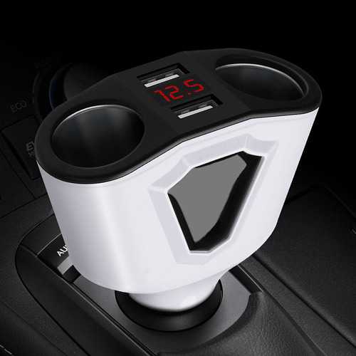 Bakeey 3.1A Fast Dual USB Car Charger with LED Display - 2-Port Cigarette Lighter Power Adapter for iPhone, Android - Perfect for Road Trips & Long Drives