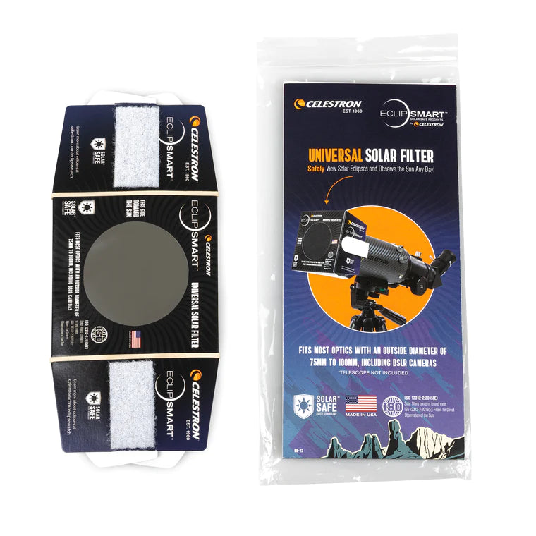 Eclipsmart Universal Solar Filter (44428) - Safe Solar Viewing for Telescopes, Binoculars & Cameras | Perfect for Solar Eclipses, Sun Observation & Astrophotography