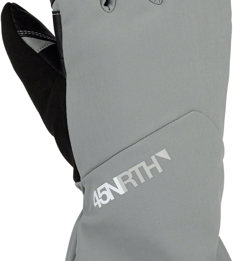 45NRTH 2024 Sturmfist 4 Gloves - Lobster Style Winter Gloves for Extreme Cold Weather, X-Large Size in Glacial Grey - Perfect for Snowmobiling, Skiing & Ice Fishing