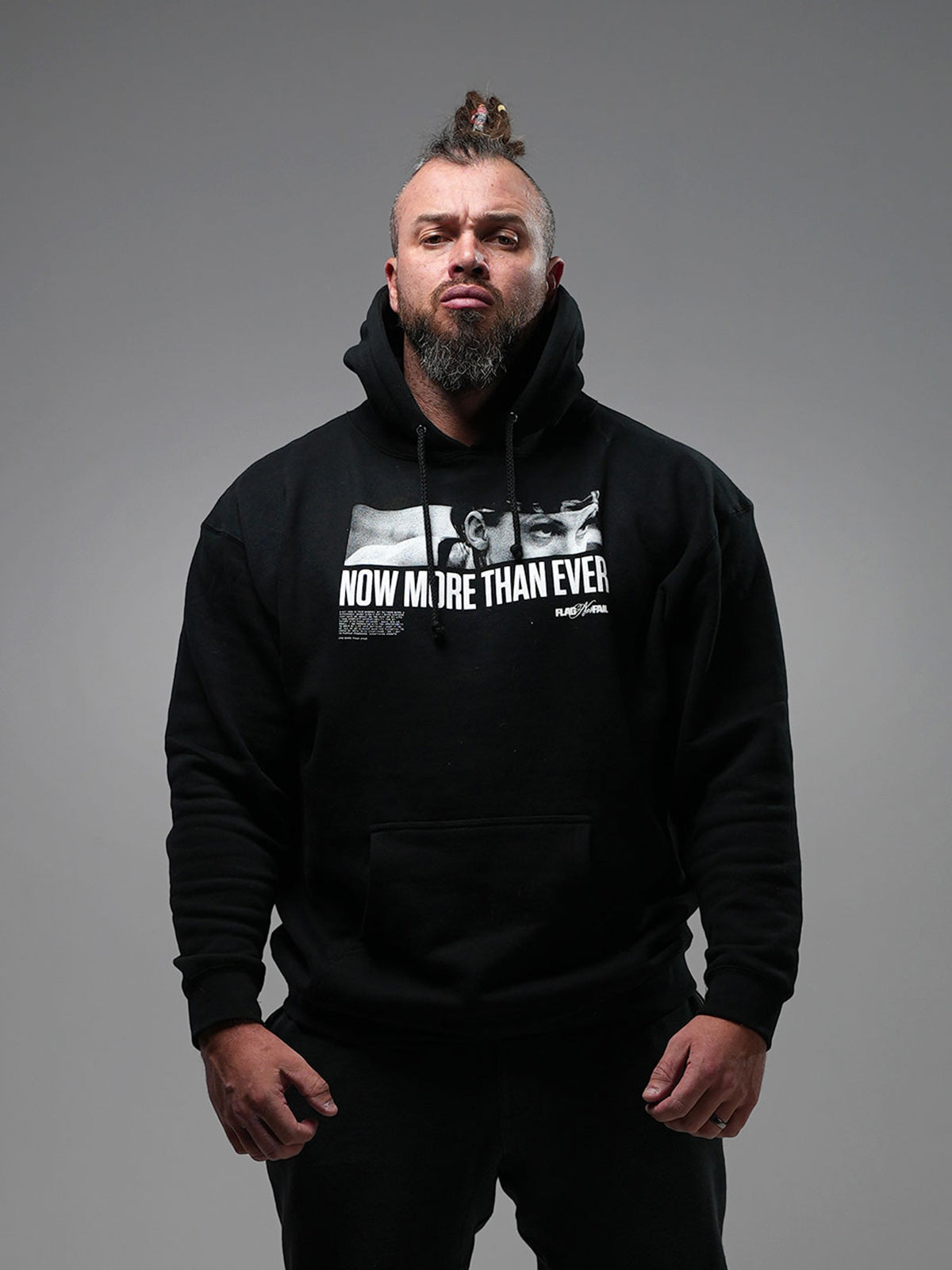 NOW MORE THAN EVER HOODIE - Black Unisex Pullover Sweatshirt for Men & Women | Casual Streetwear, Loungewear, and Gym Outfit