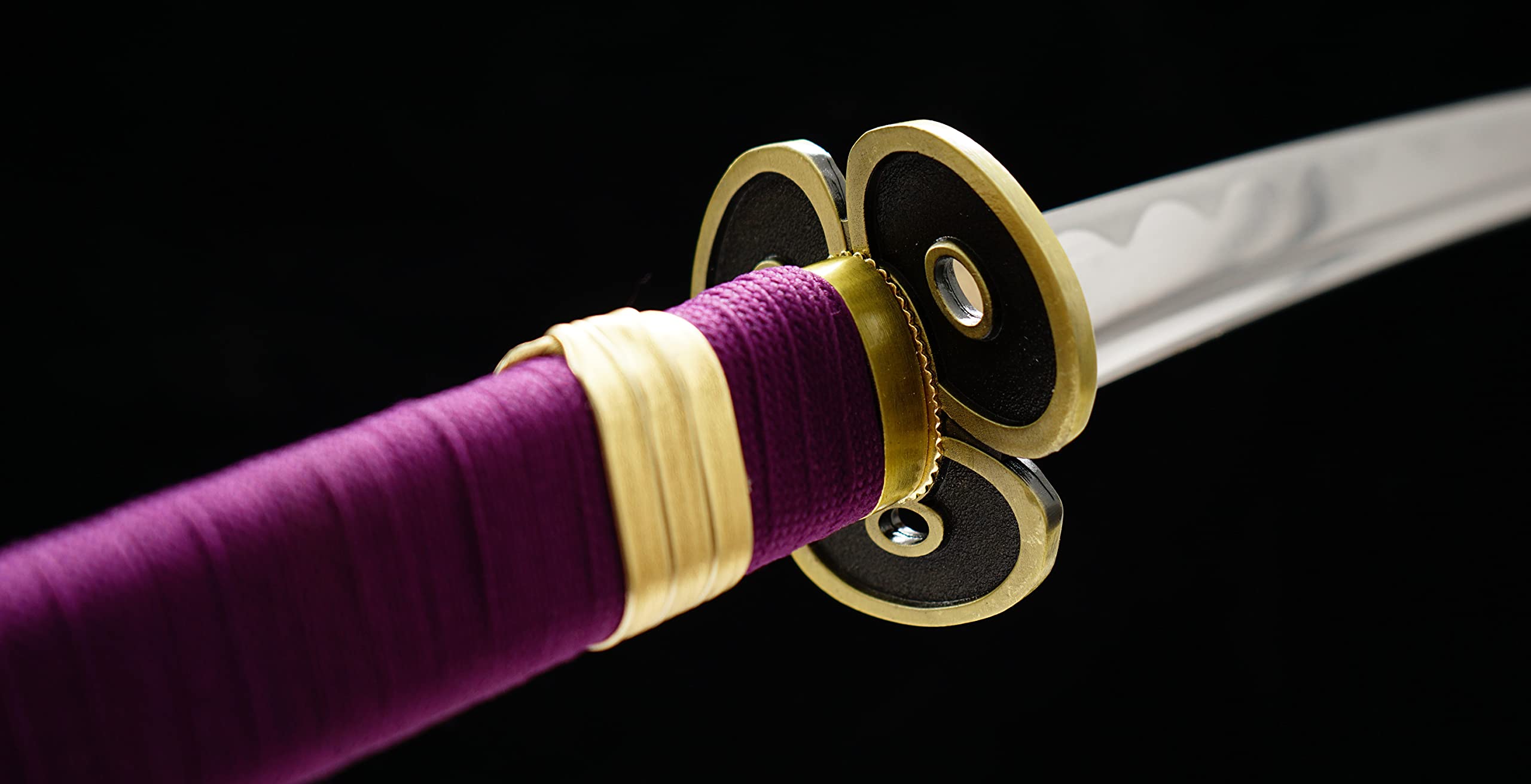 Roronoa Zoro YAMA ENMA & Ameno Habakiri Replica Sword - Carbon Steel Anime Cosplay Weapon for One Piece Fans | Perfect for Costume, Display & Collecting
