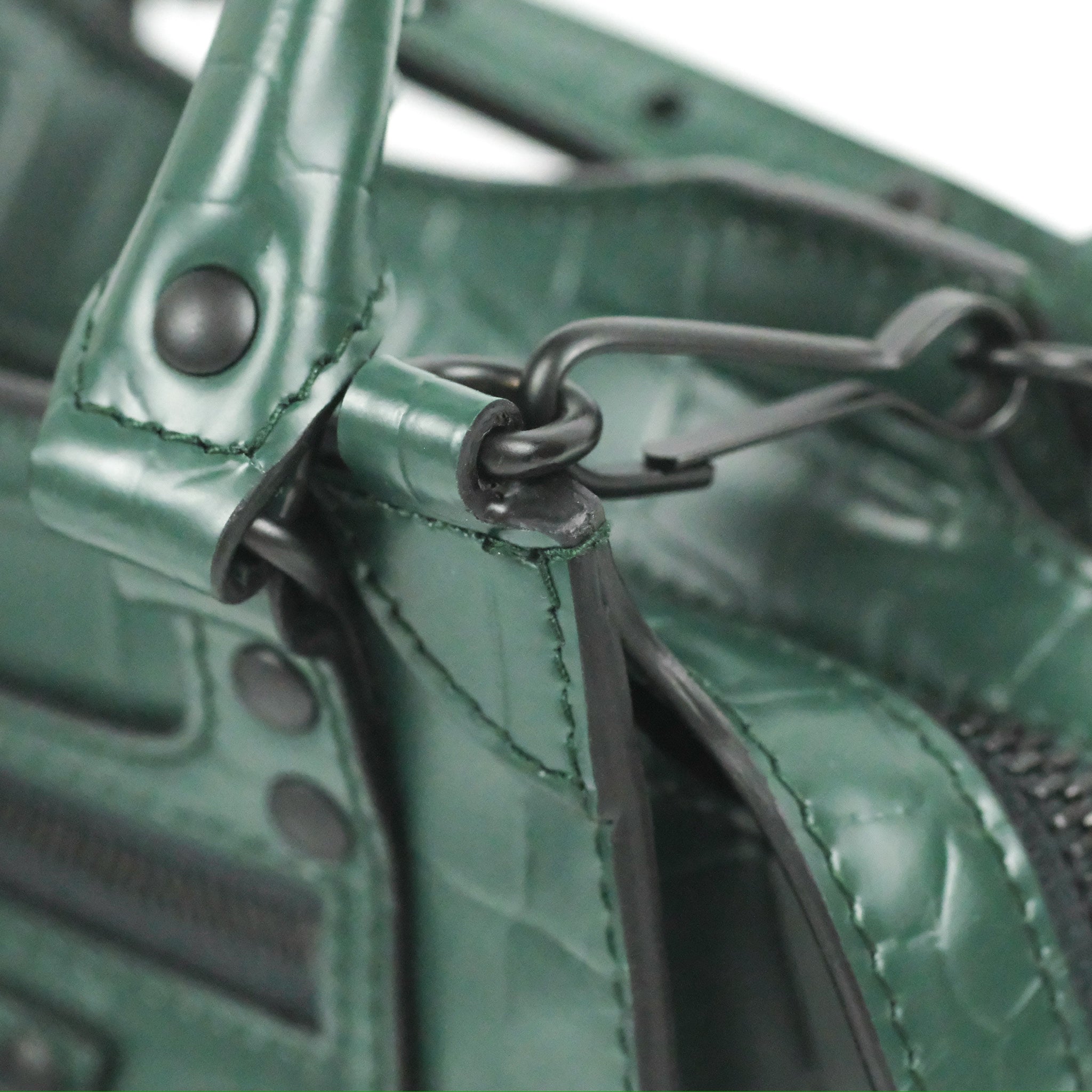 Balenciaga Mini Neo Classic City Bag - Green Crocodile Embossed Leather Crossbody Bag for Women | Perfect for Everyday Use, Parties & Travel