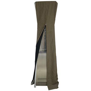 AZ Patio Heaters Commercial Outdoor Triangle Glass Tube Heater Cover - Tan Weatherproof Protection for Patio, Deck, Restaurant & Backyard Use