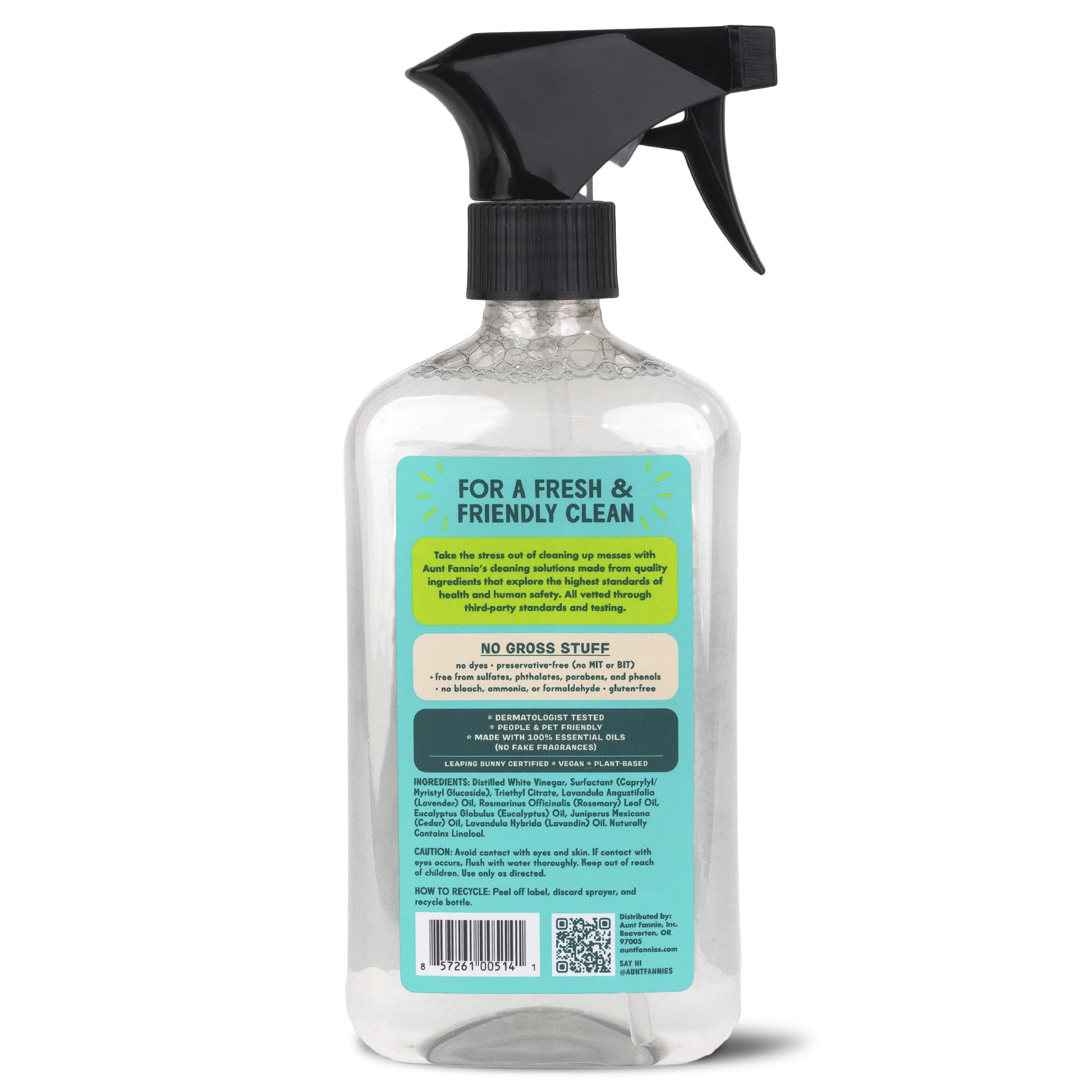 Aunt Fannie's Eucalyptus Vinegar Cleaning Kit - Spray & Wipes for Home Cleaning