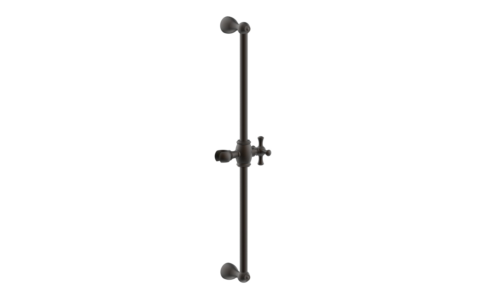24-Inch Adjustable Slide Bar with Hook K6024 - Heavy Duty Closet Organizer for Hanging Clothes, Belts & Ties - Perfect for Bedroom, Closet & Wardrobe Organization