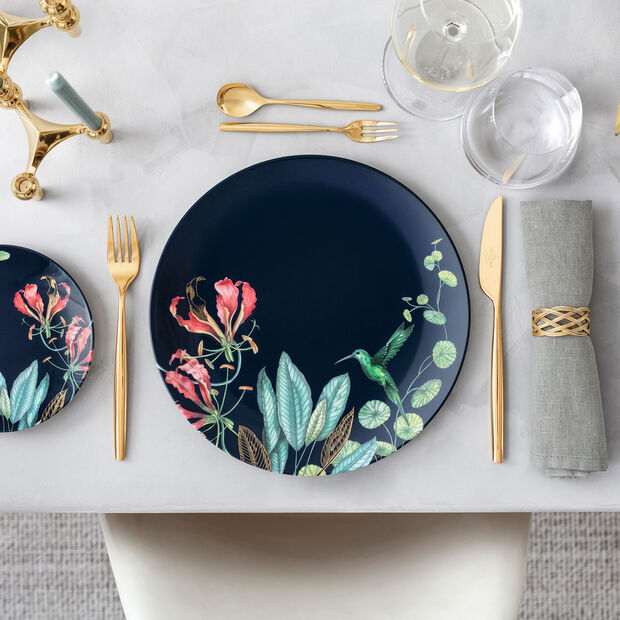 Premium Avarua Porcelain Dinner Plates - 10.5 Inch Elegant Ceramic Plates for Dining, Set of 6 - Perfect for Restaurants, Weddings & Everyday Use