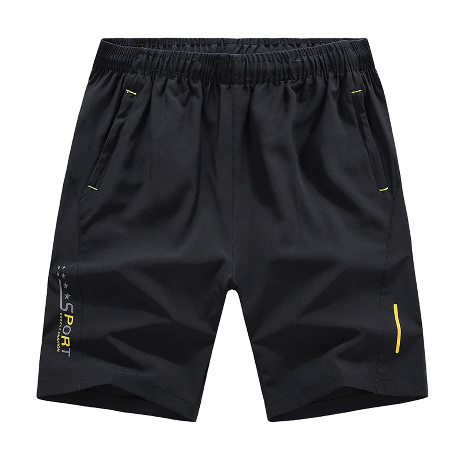 Men's Casual Athletic Shorts with Zipper Pockets - Gym Workout, Running & Training Jean Shorts | Perfect for Sports, Jogging & Outdoor Activities