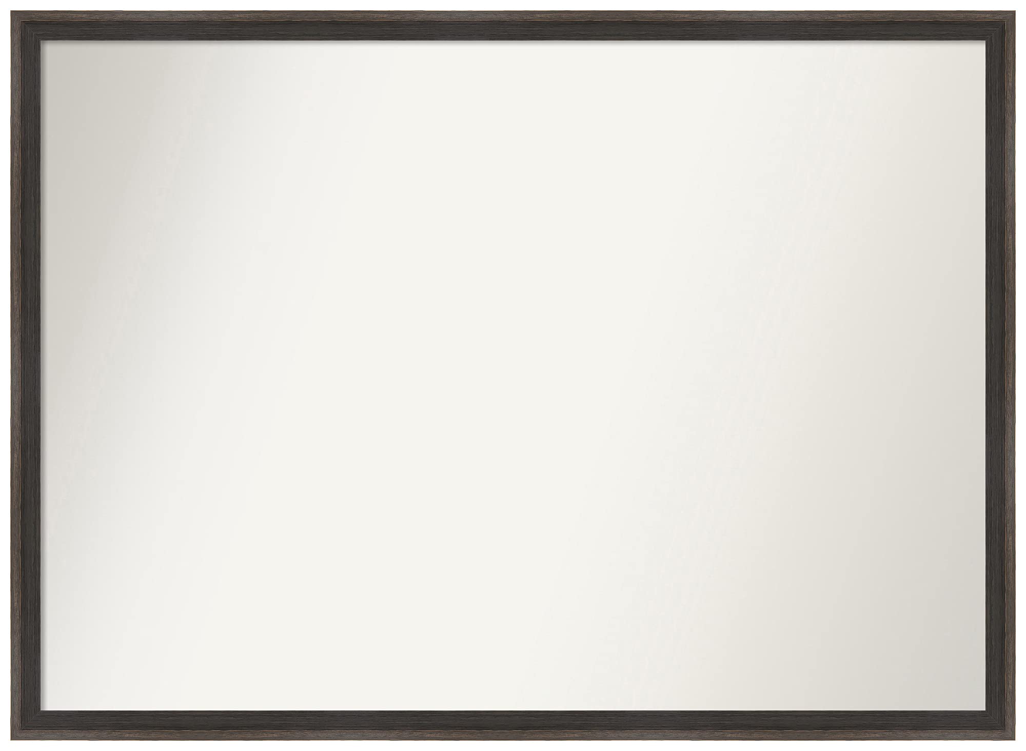 Amanti Art Custom Wall Mirror 21.25 x 29.25 Inches - Solid Hardwood Chocolate Brown Frame - Non-Beveled Edge - Multiple Size Options - Perfect for Bathroom, Bedroom & Living Room Decor