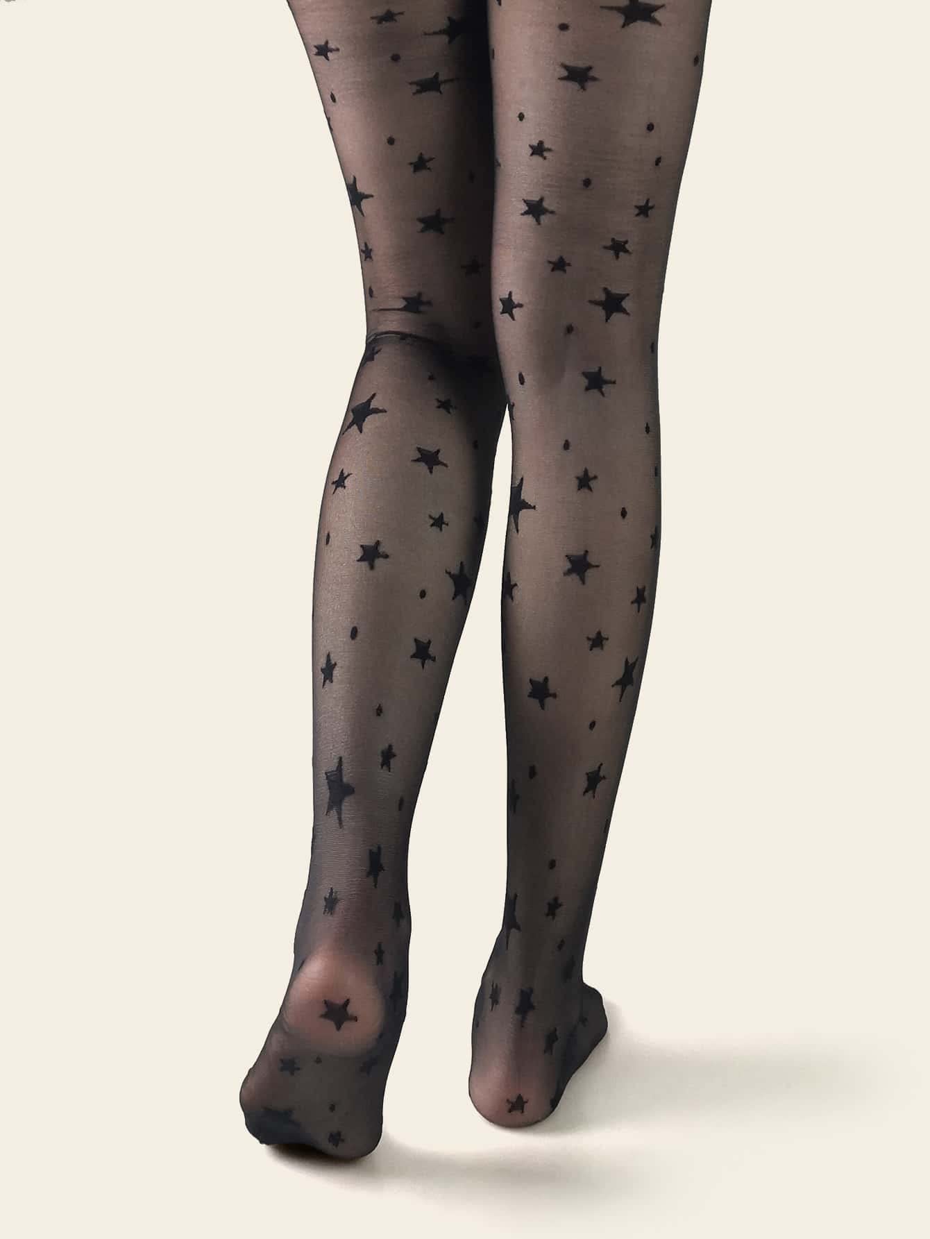 Verdusa Women's High Waist Fishnet Tights - Sheer Patterned Mesh Stockings & Pantyhose for Party, Cosplay, and Fashion Outfits