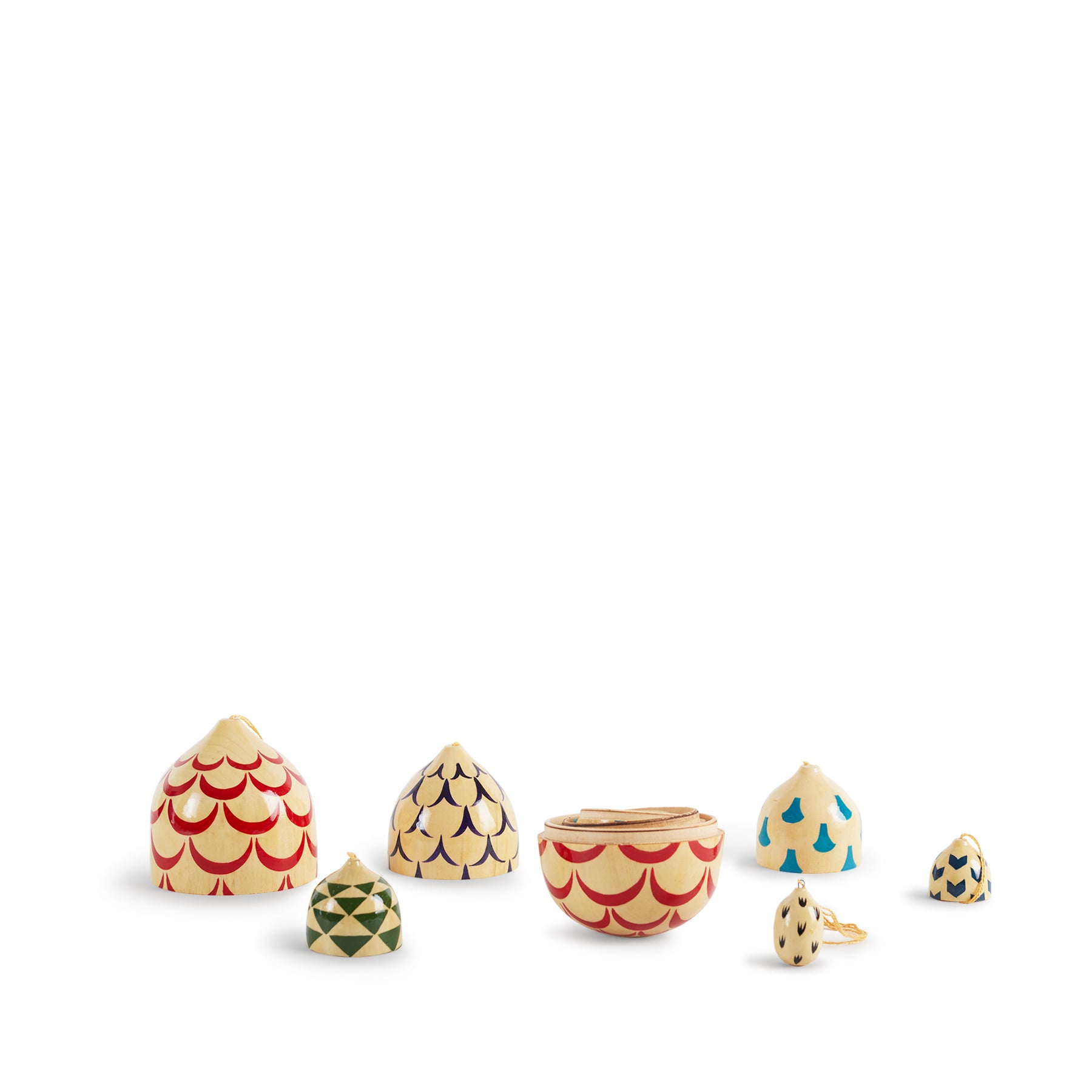 Colorful Kapy Cone Matryoshka Dolls - Hand-Painted Russian Nesting Dolls for Home Decor, Collectibles & Gifts | Perfect for Christmas, Birthdays & Cultural Displays