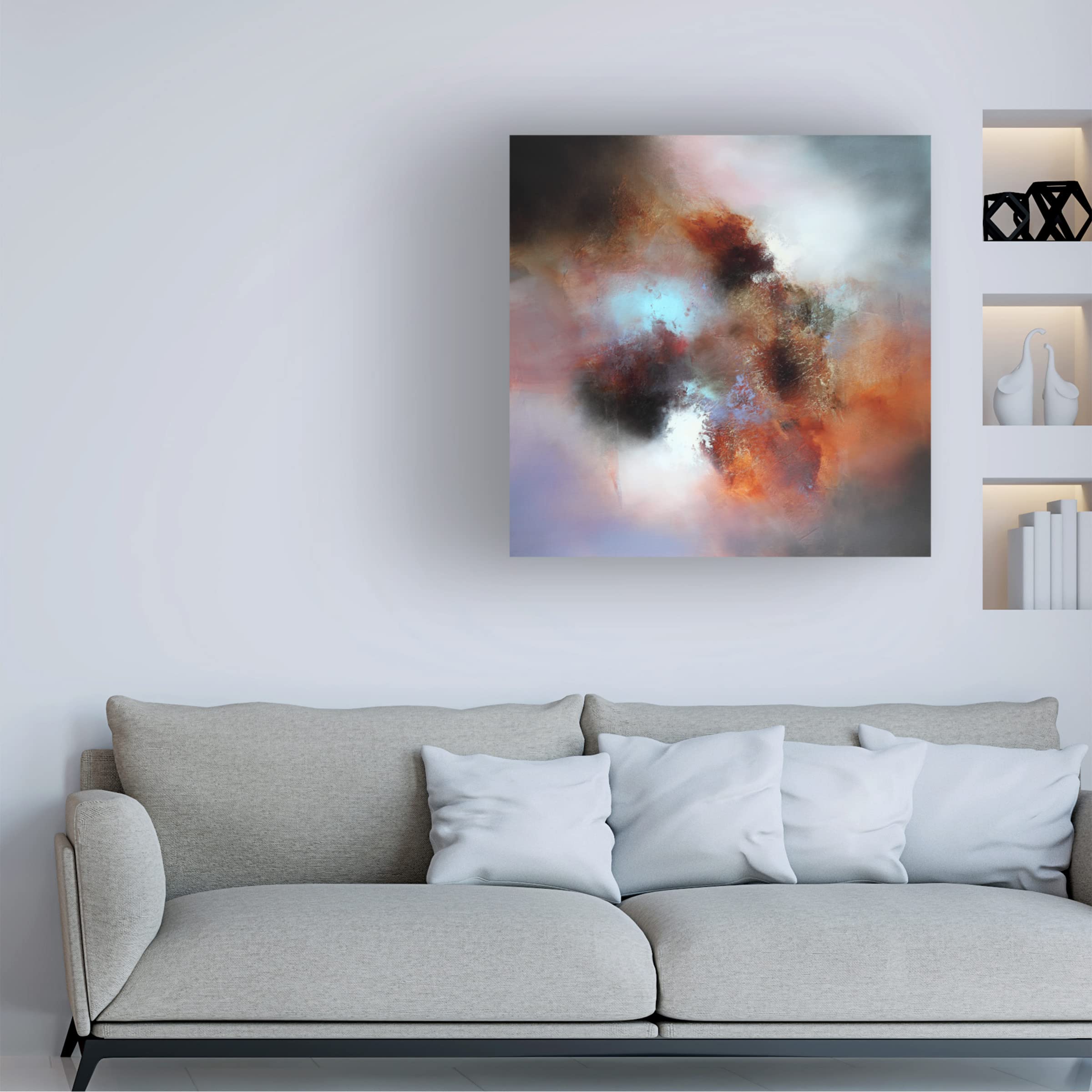 Trademark Fine Art 'Voyage' Canvas Wall Art by Eelco Maan - Modern Abstract Painting for Living Room, Bedroom & Office Decor