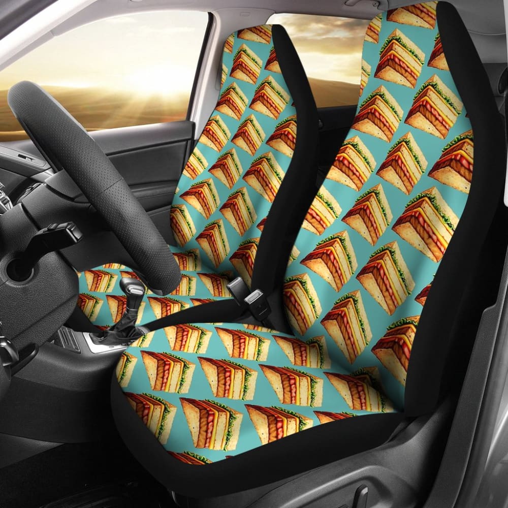 Premium Sandwich Car Seat Covers - Universal Fit for Cars, Trucks & SUVs - Waterproof & Anti-Slip Protection - Perfect for Road Trips, Daily Commutes & Pet Protection